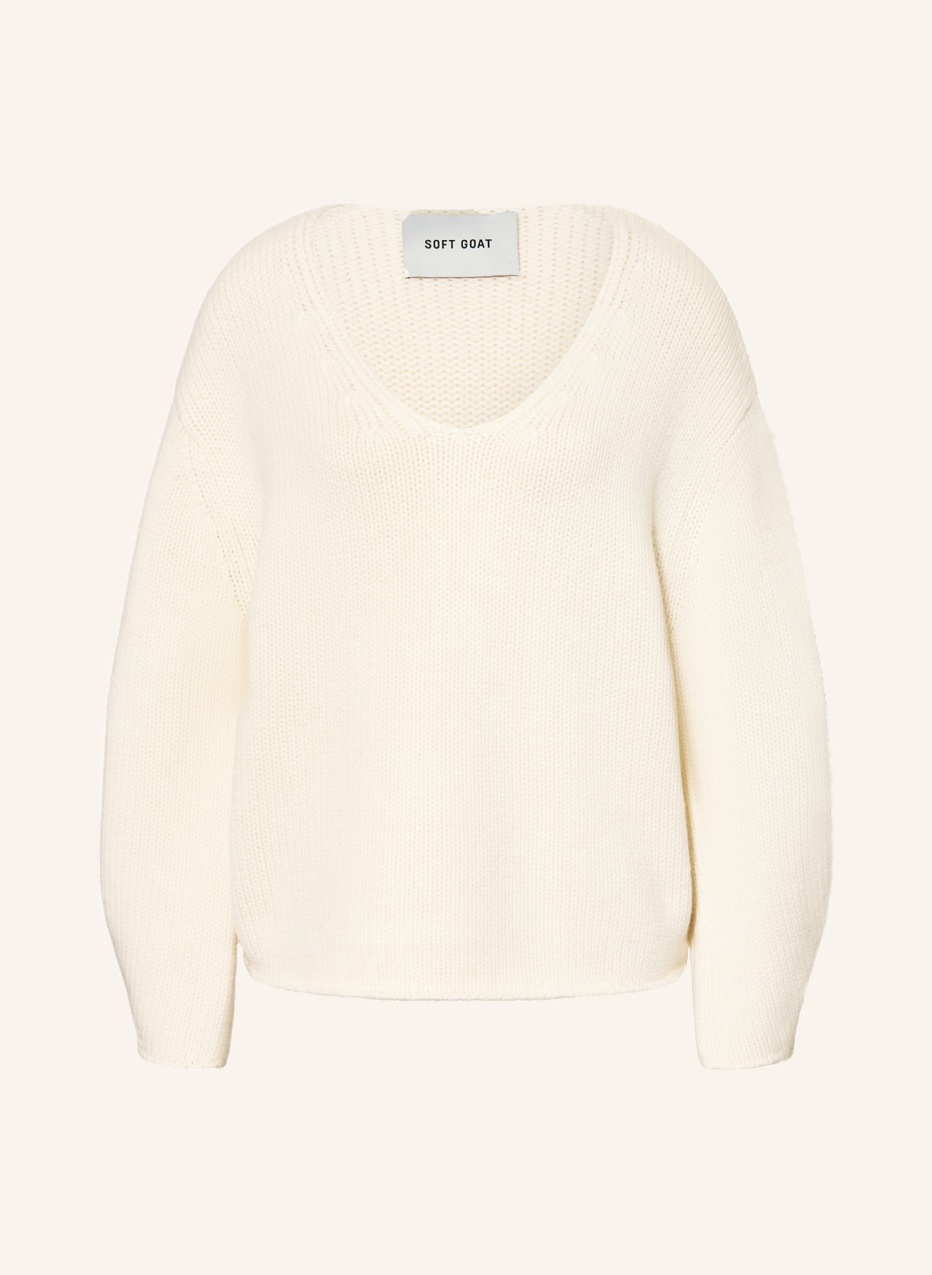 SOFT GOAT cashmere sweater: ECRU