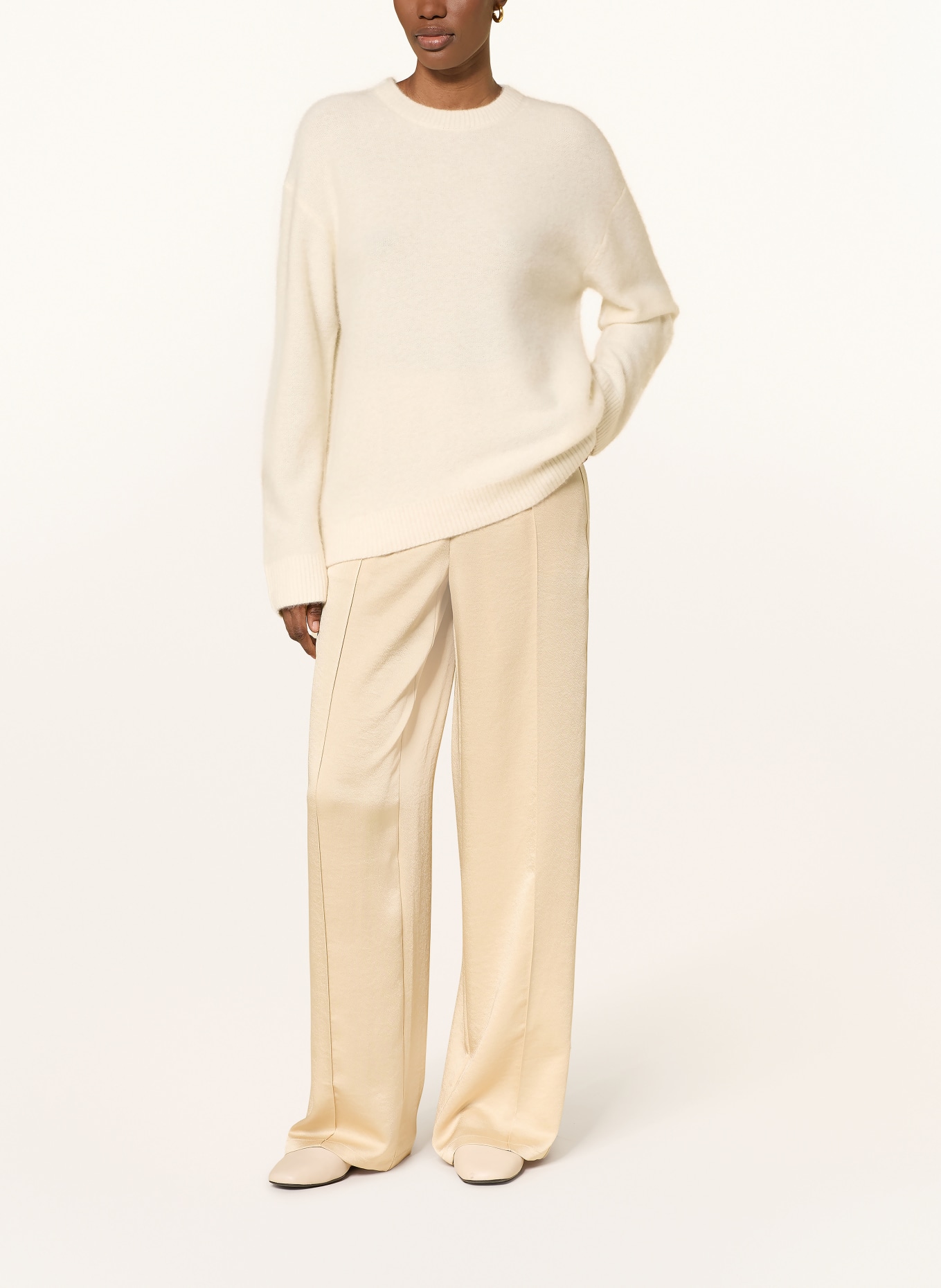 VINCE cashmere sweater: ECRU