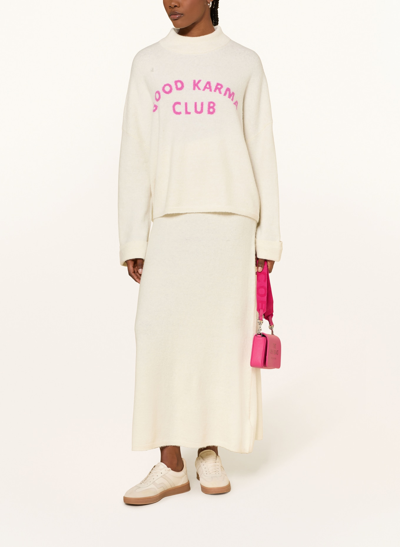 OH APRIL COCO sweater: CREAM / PINK