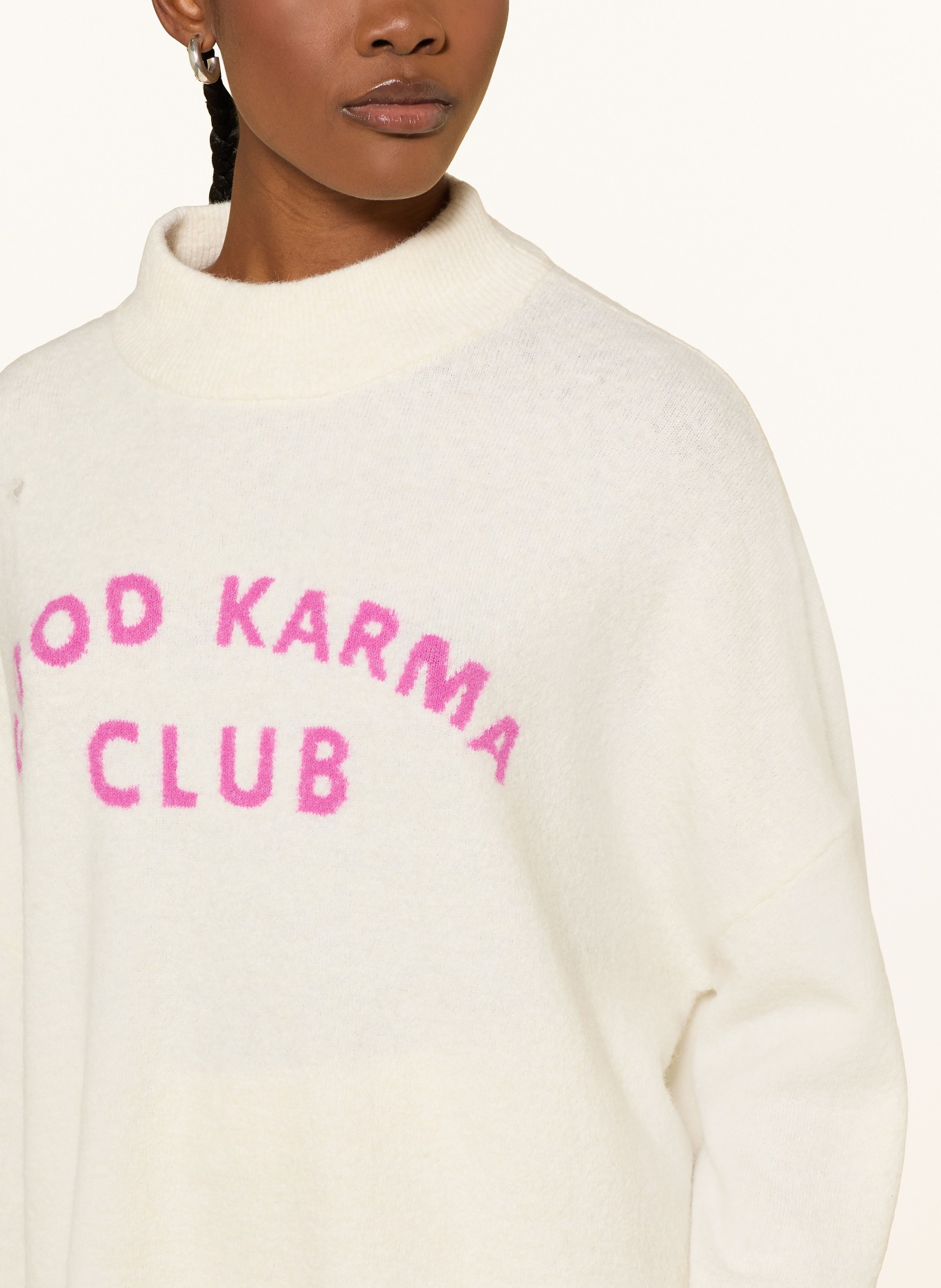 OH APRIL COCO sweater: CREAM / PINK