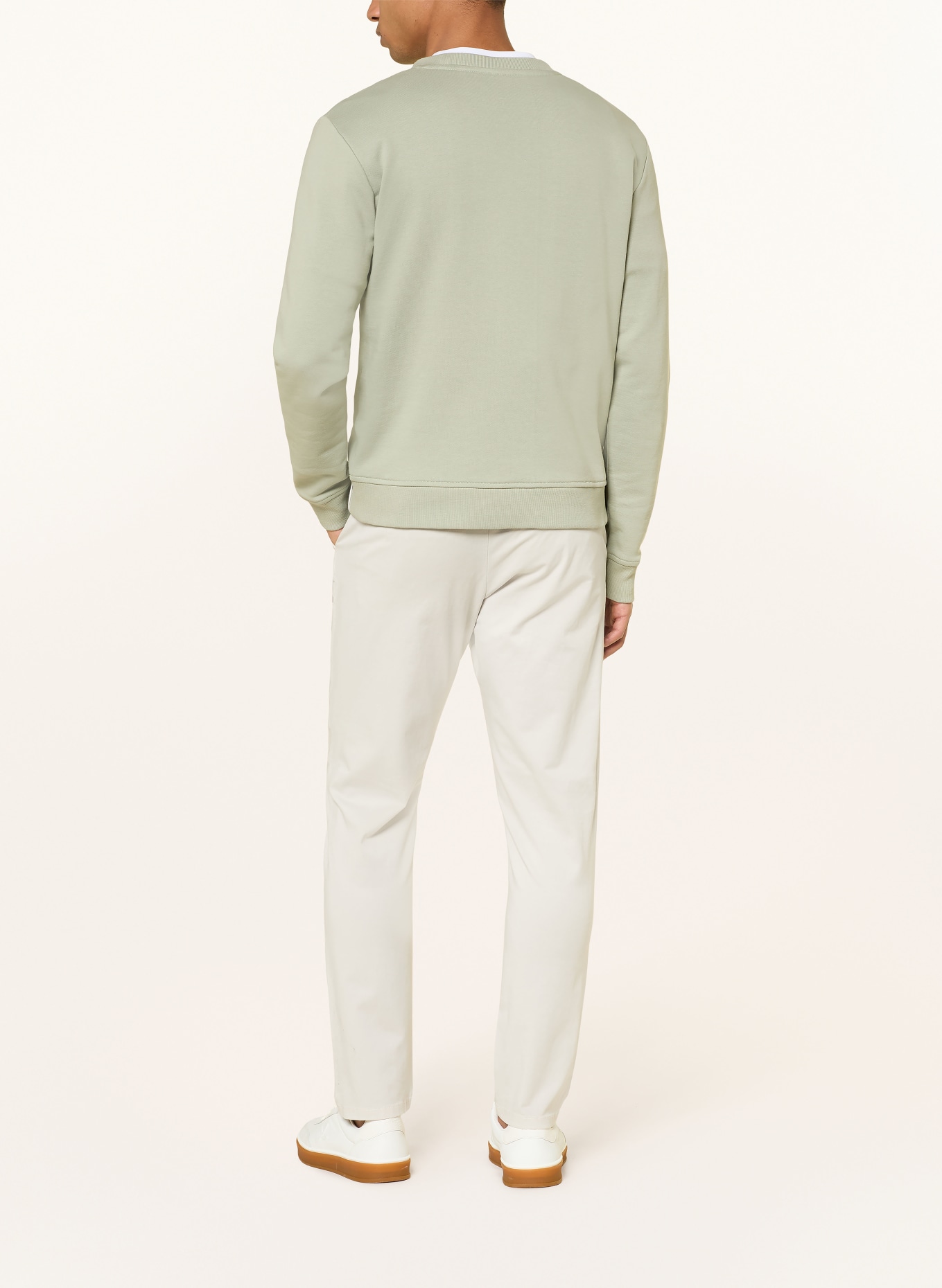 PAUL Sweatshirt: HELLGRÜN / WEISS