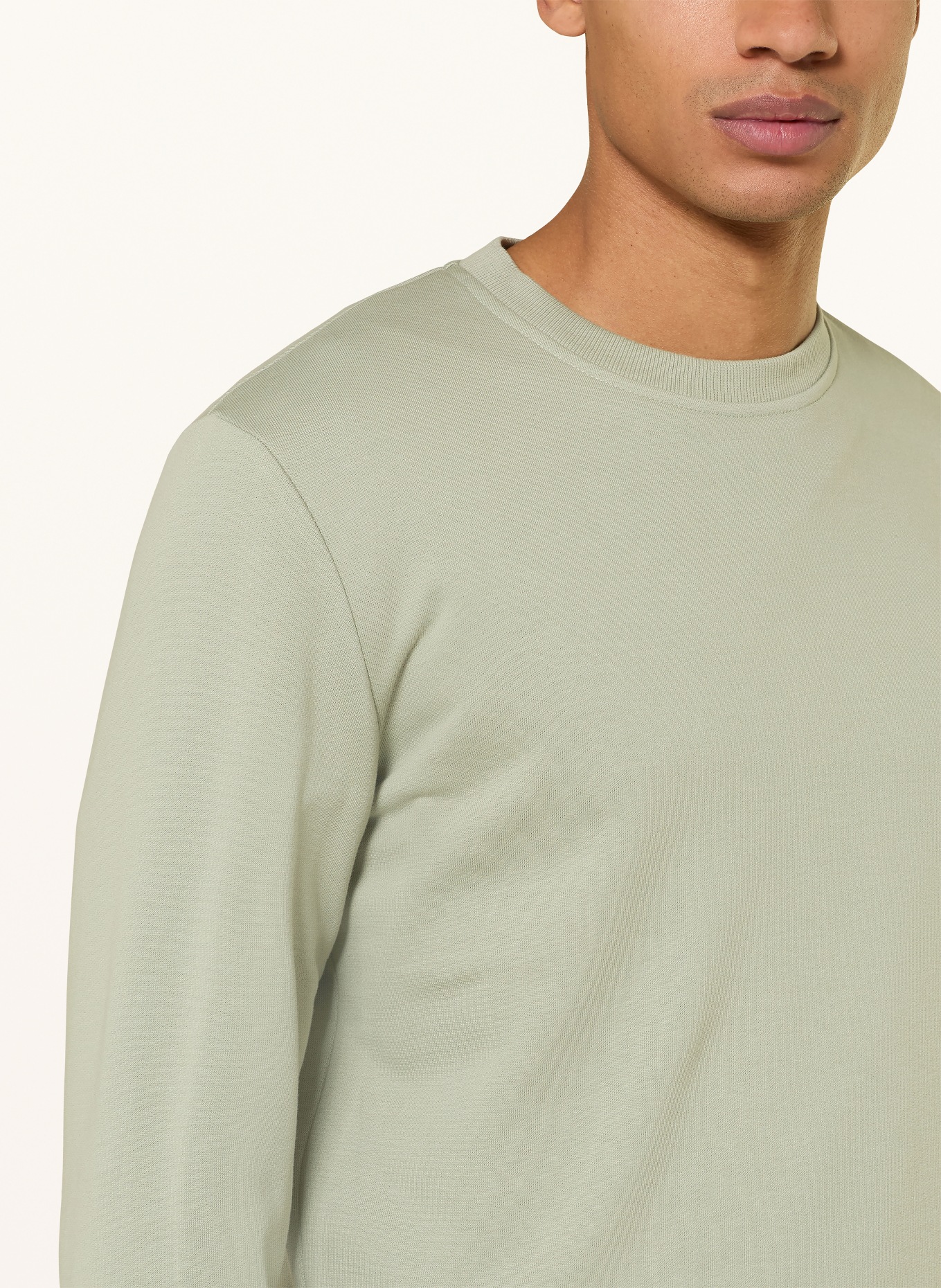 PAUL Sweatshirt: HELLGRÜN / WEISS