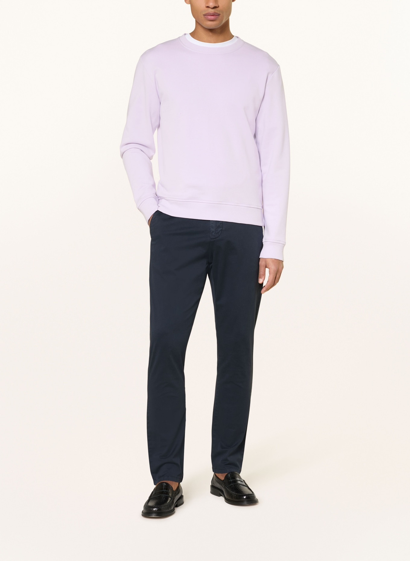 PAUL Sweatshirt: HELLLILA / WEISS