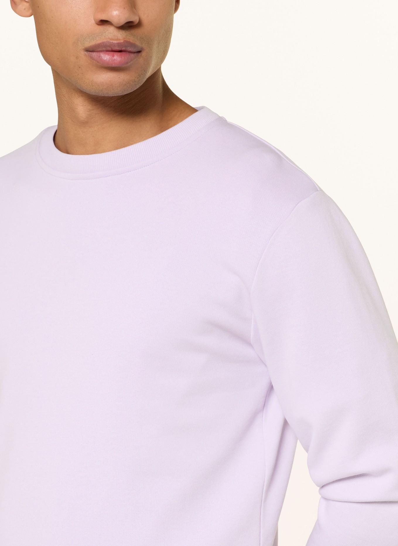 PAUL Sweatshirt: HELLLILA / WEISS