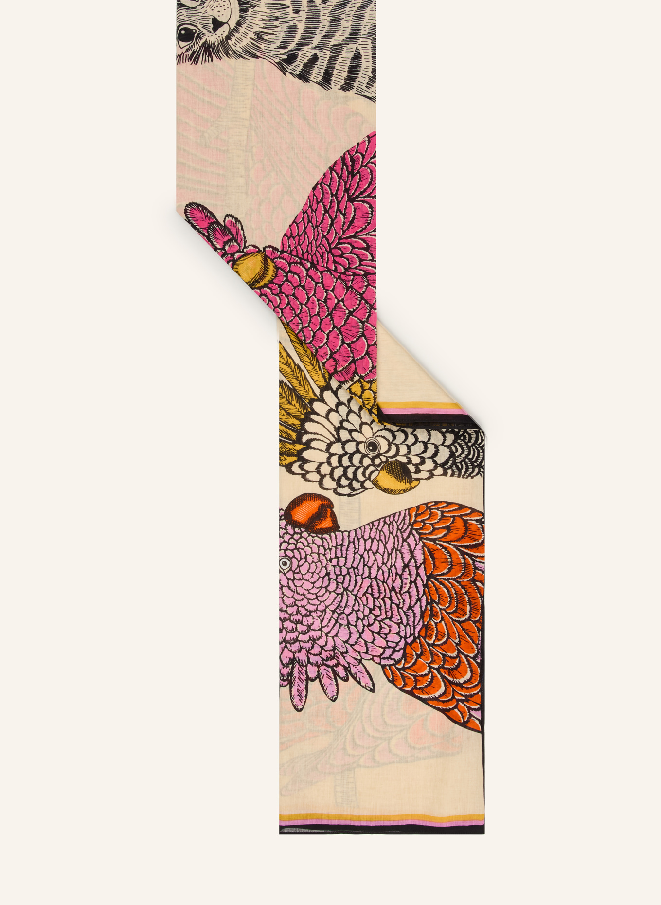 INOUI EDITIONS CARACAT cloth: LIGHT YELLOW / PINK / BLACK