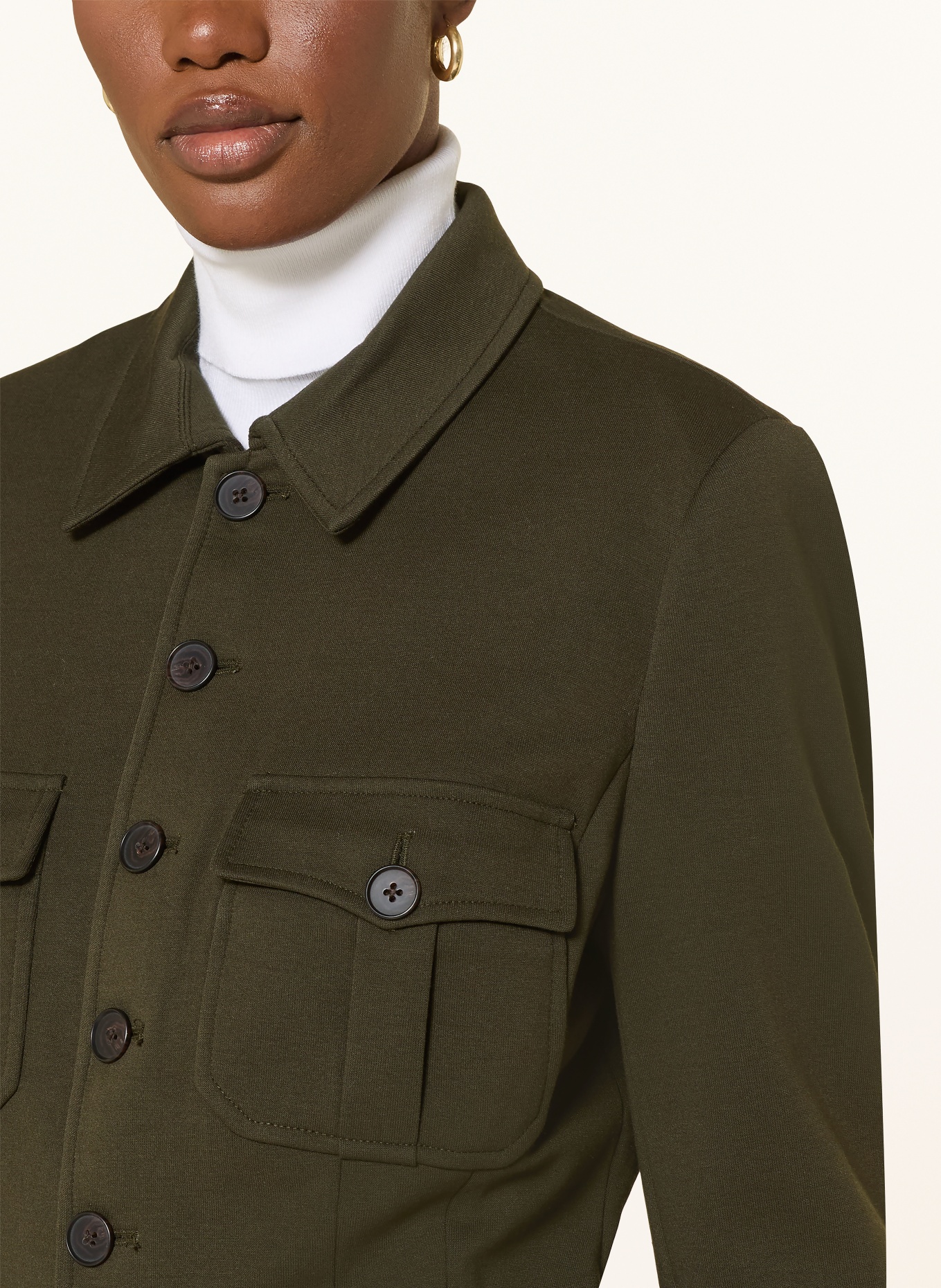 POLO RALPH LAUREN Kurtka polowa z dżerseju: OLIWKOWY