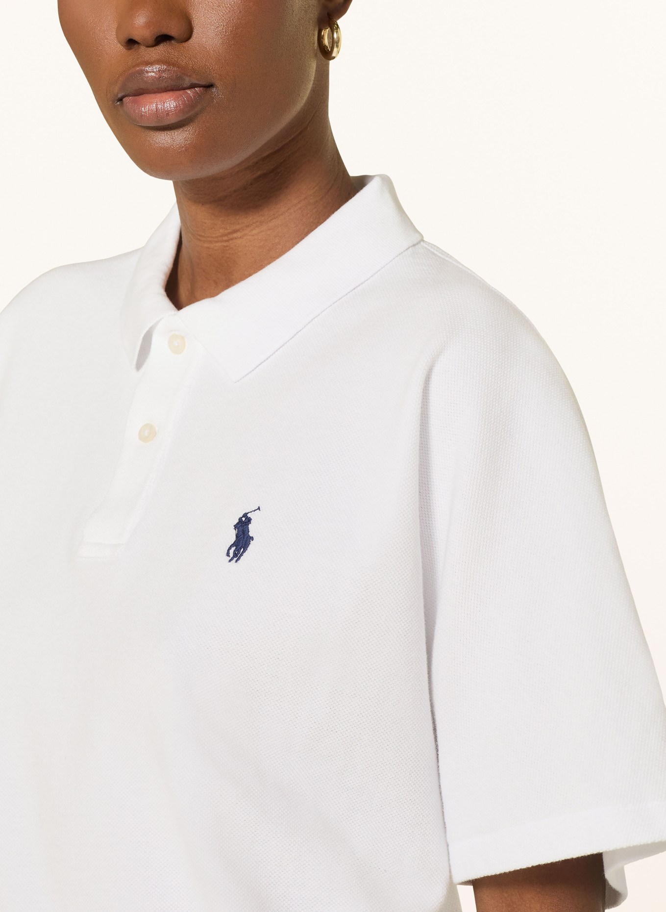 POLO RALPH LAUREN Pique polokošile: BÍLÁ