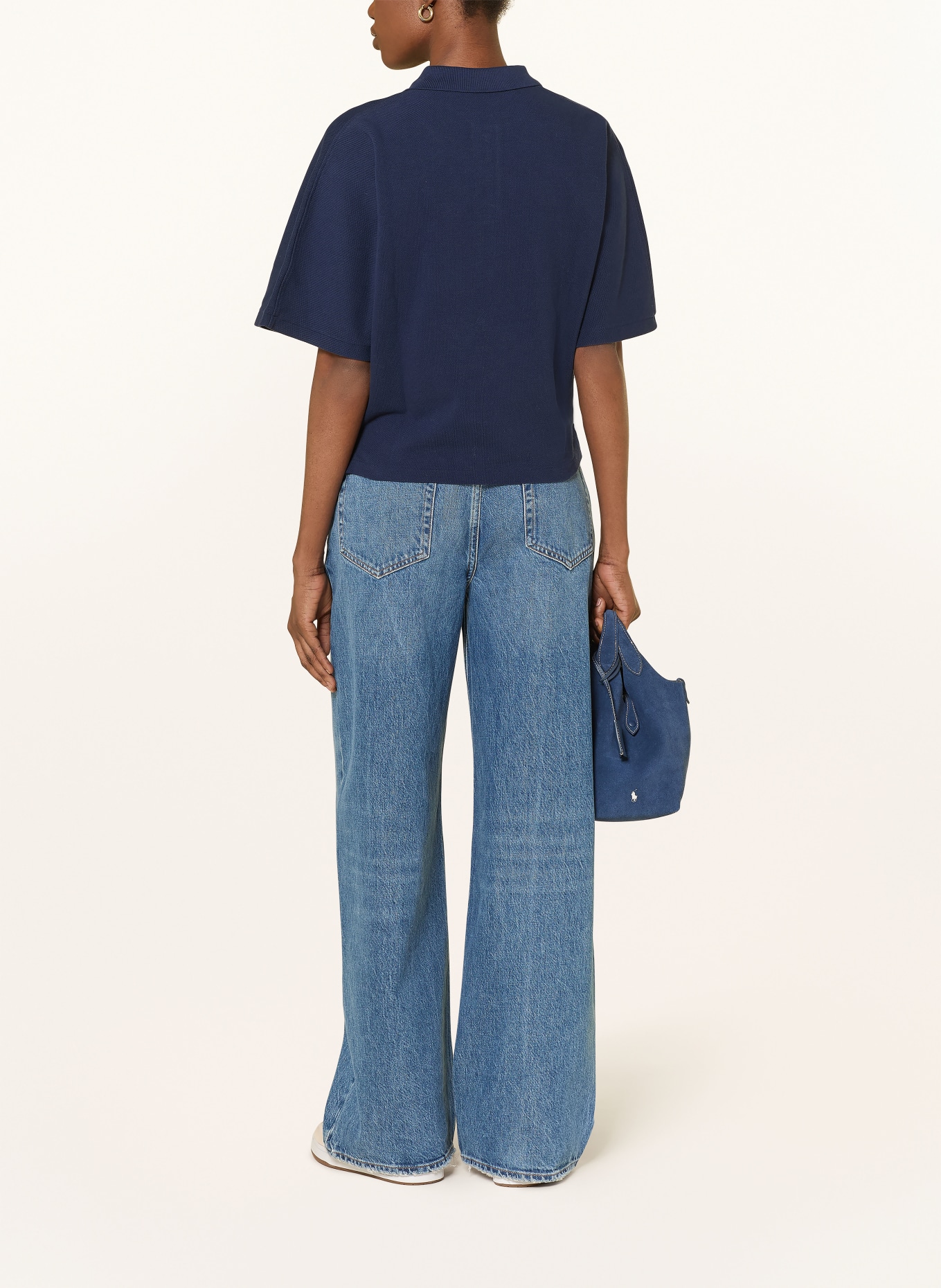 POLO RALPH LAUREN Pique polokošile: TMAVĚ MODRÁ