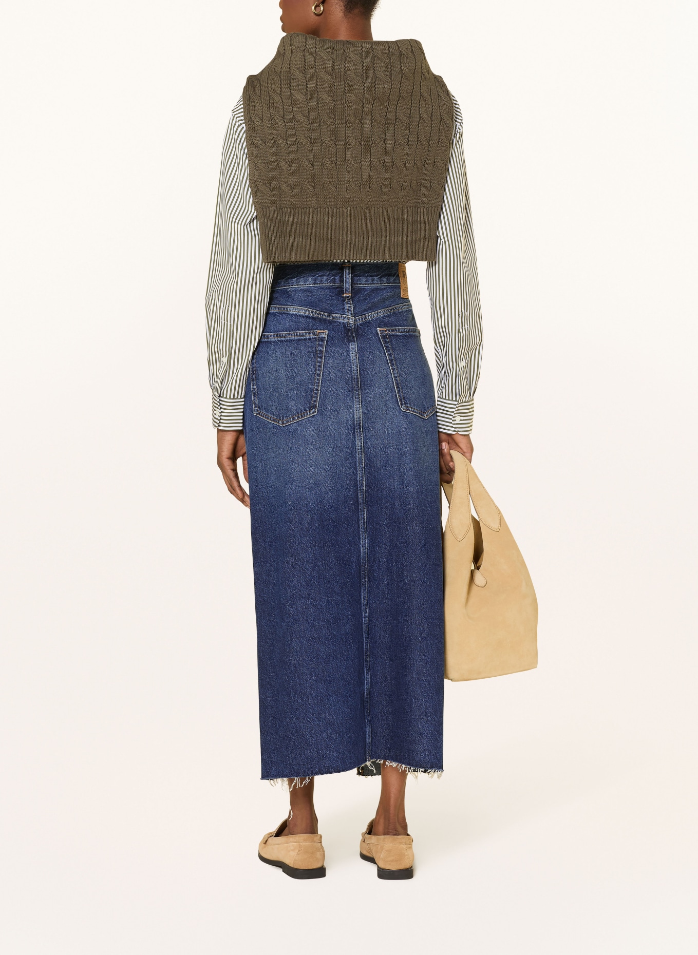 POLO RALPH LAUREN spódnica jeansowa: GRANATOWY