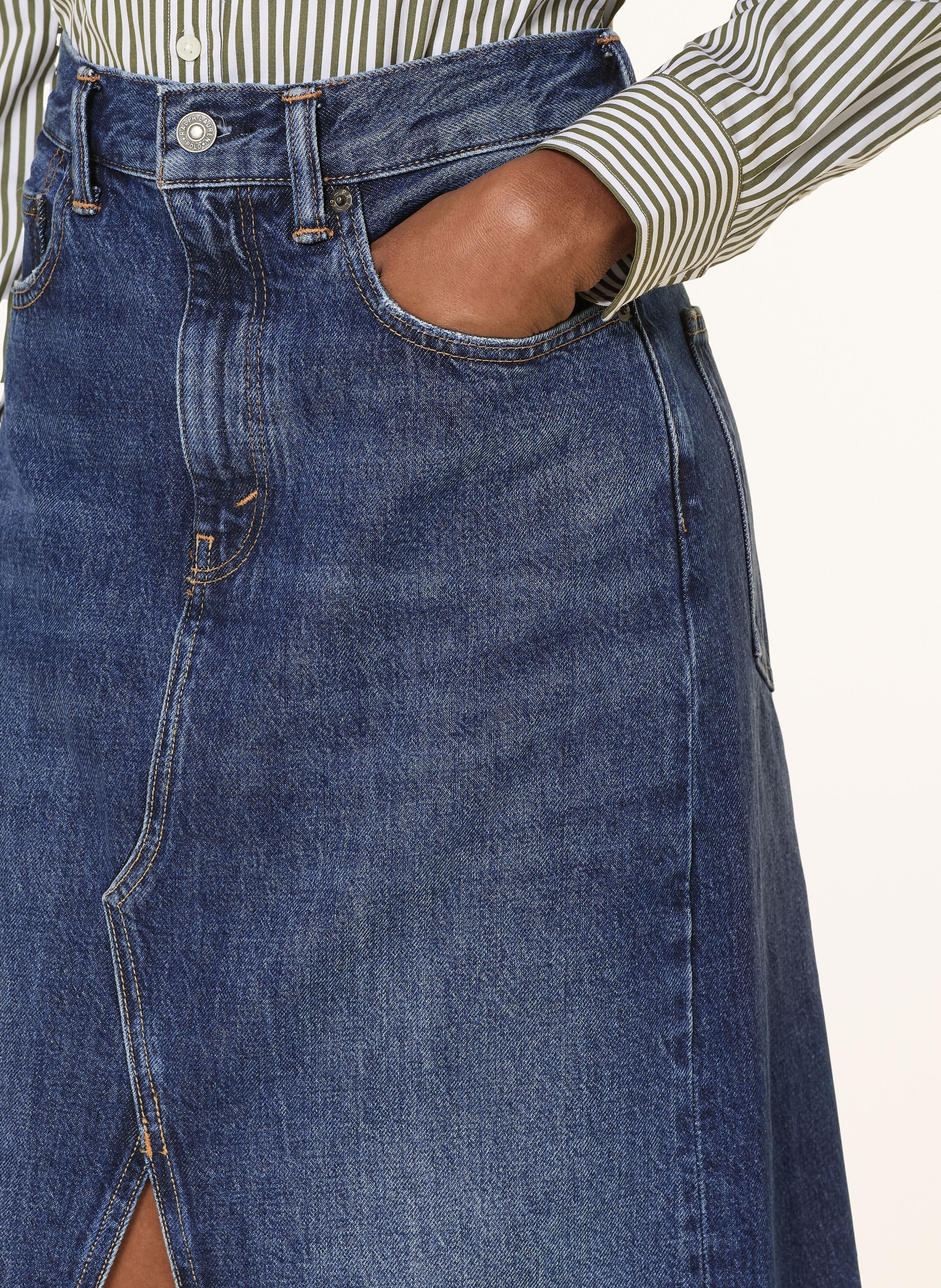 POLO RALPH LAUREN spódnica jeansowa: GRANATOWY