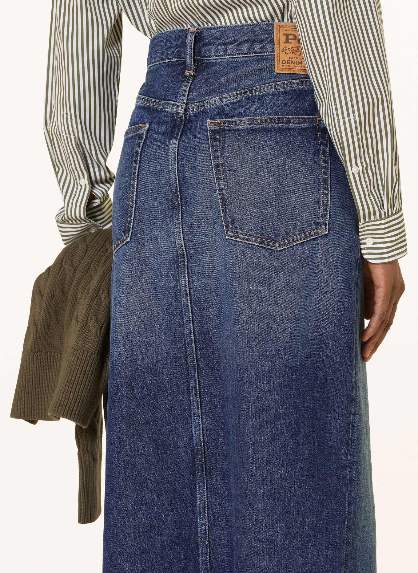 POLO RALPH LAUREN spódnica jeansowa: GRANATOWY