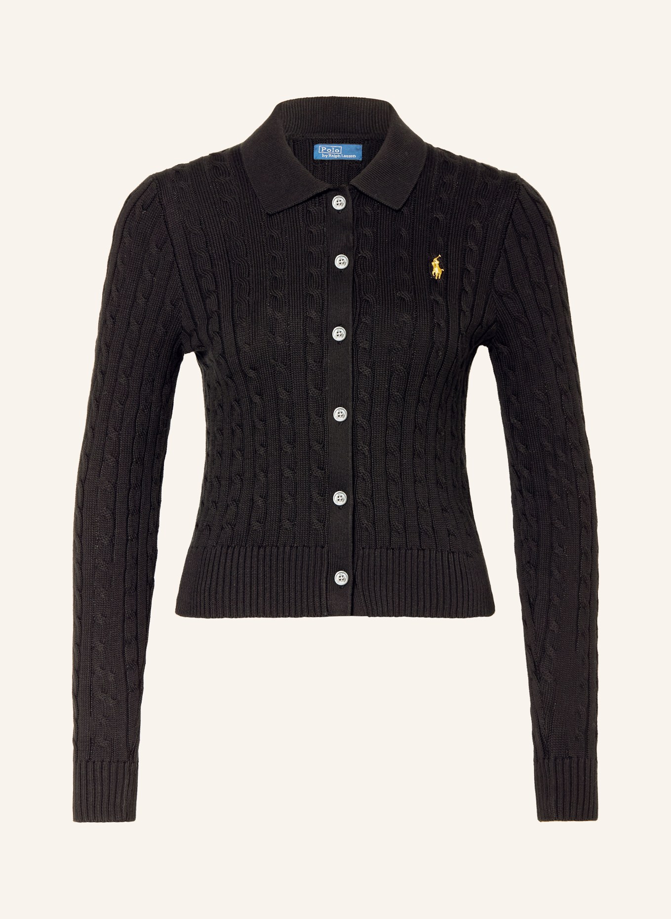 POLO RALPH LAUREN cardigan: BLACK