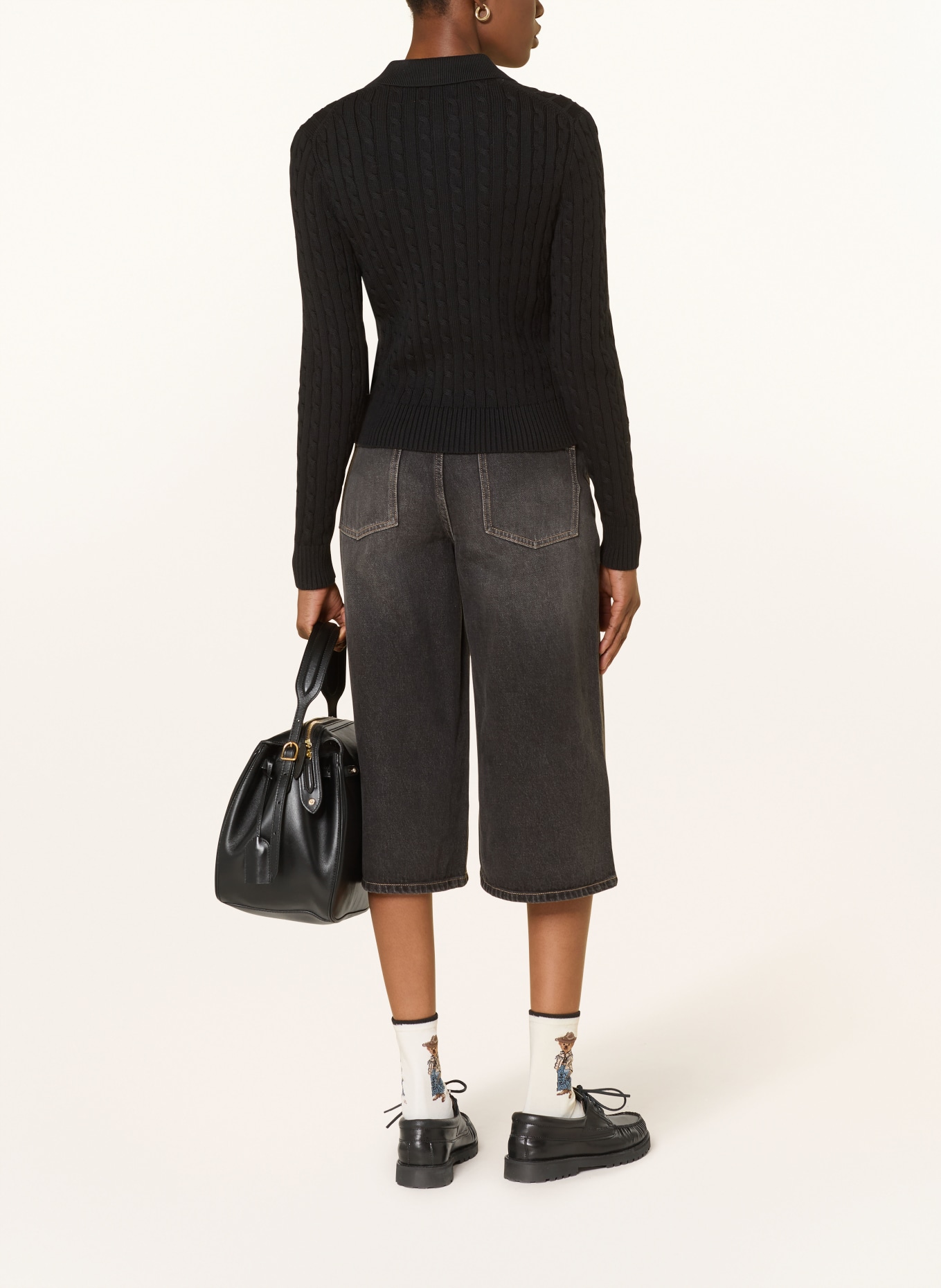 POLO RALPH LAUREN cardigan: BLACK