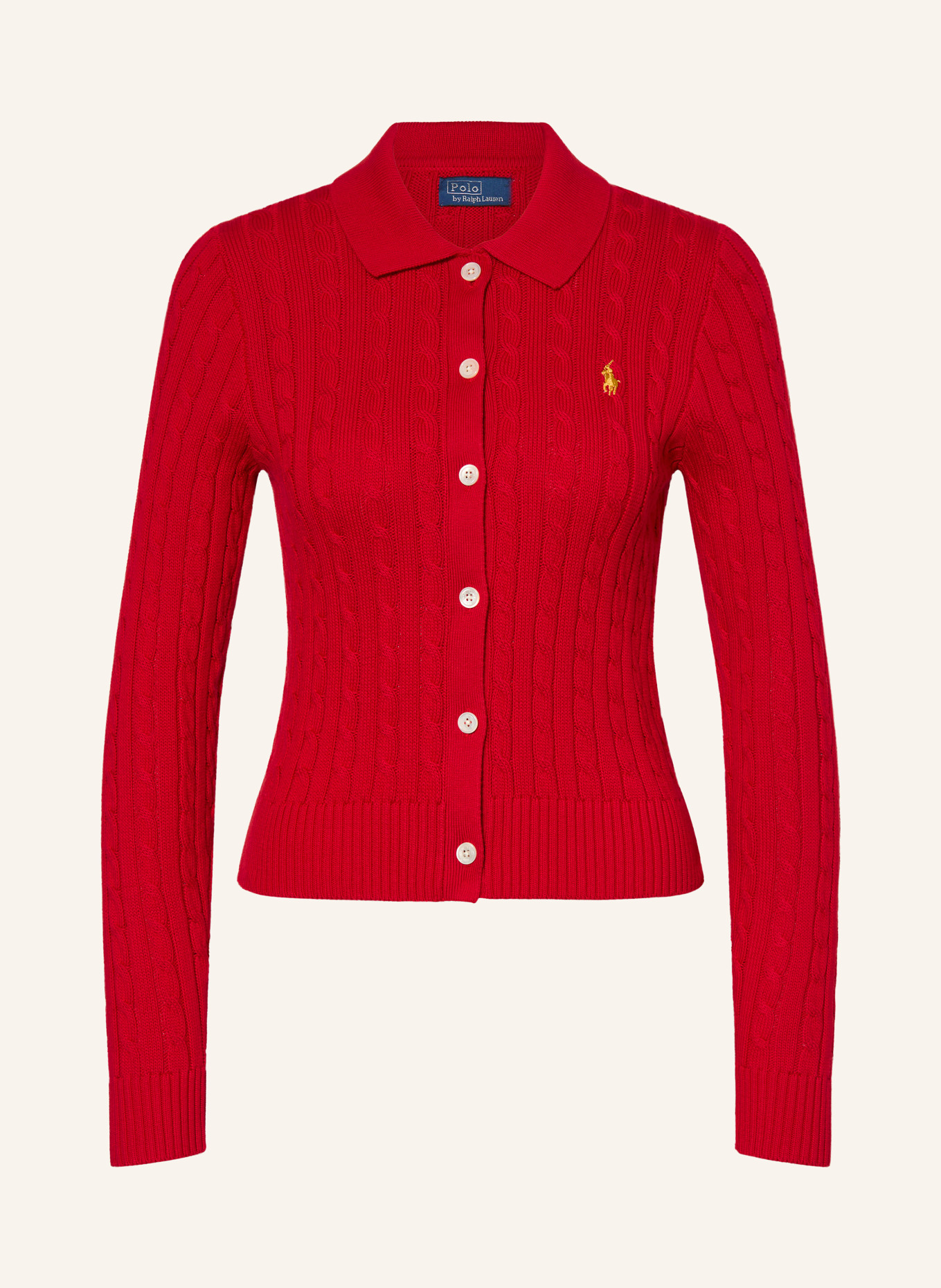 POLO RALPH LAUREN cardigan: RED