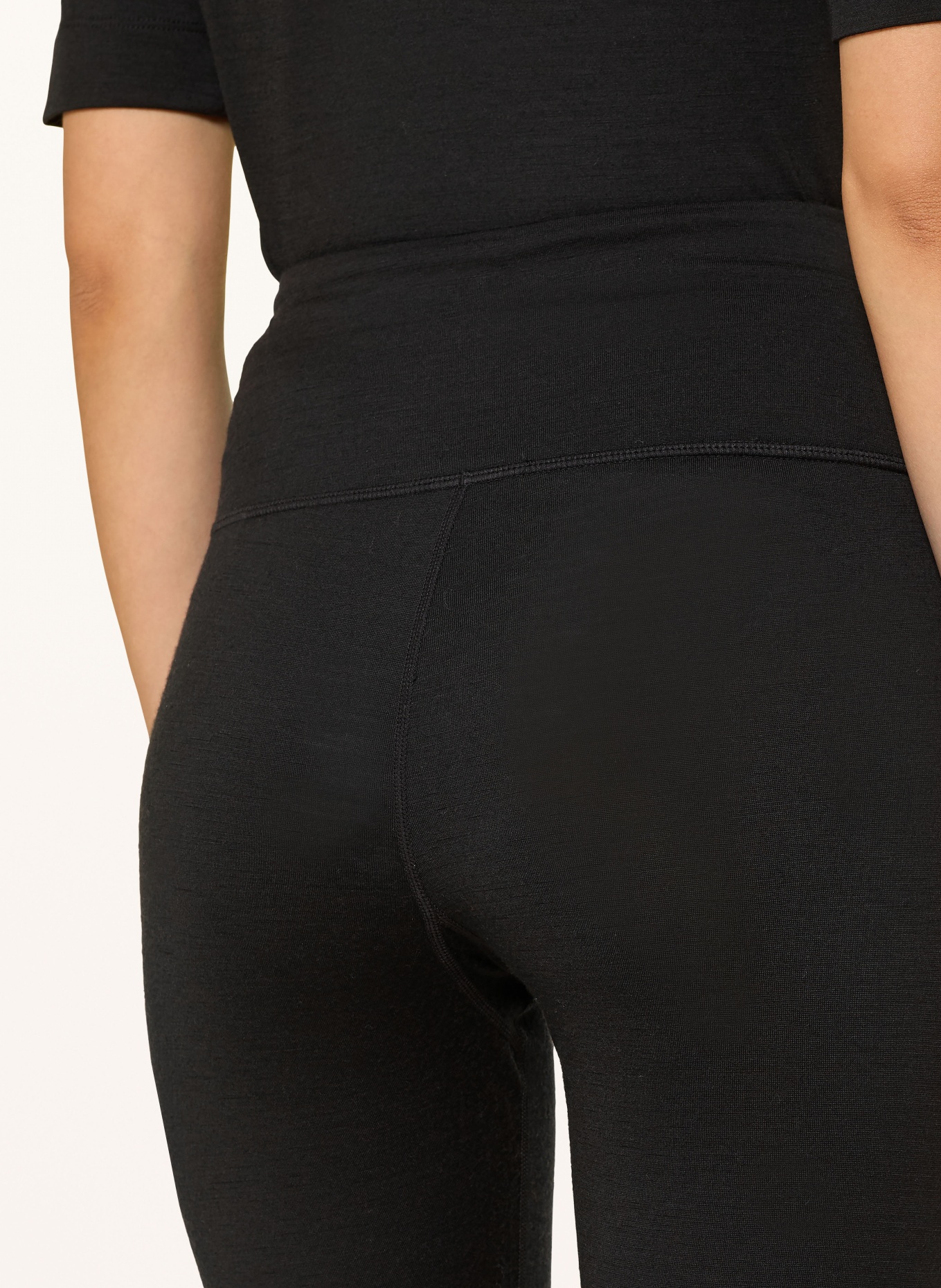 icebreaker Funktionswäsche-Hose MERINO 200 OASIS aus Merinowolle: SCHWARZ