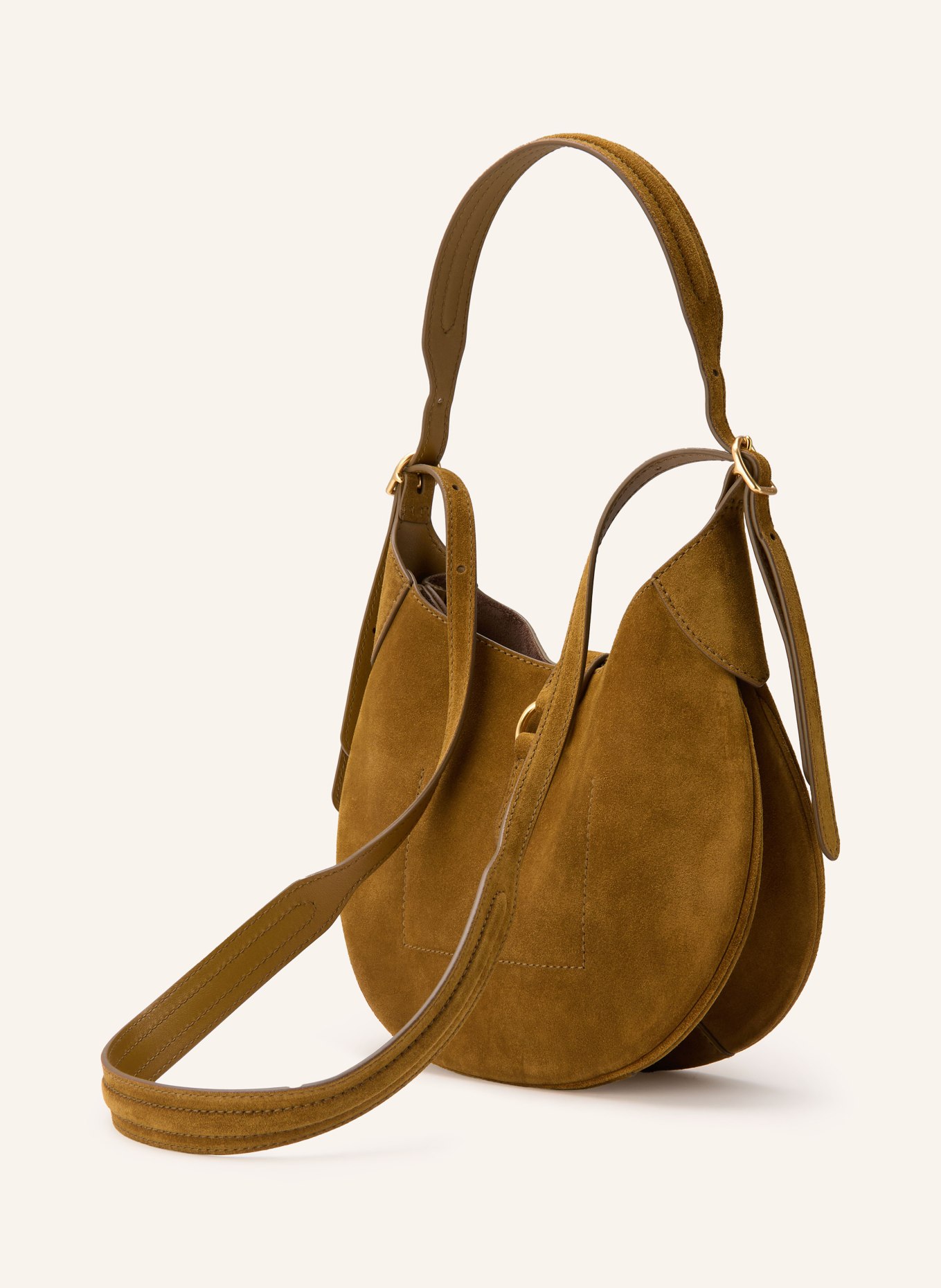 POLO RALPH LAUREN torba na ramię: OLIWKOWY / ZŁOTY