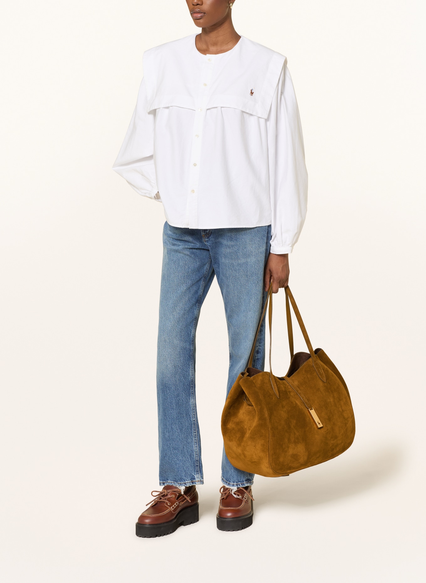 POLO RALPH LAUREN Nákupní taška POLO ID MEDIUM: KHAKI