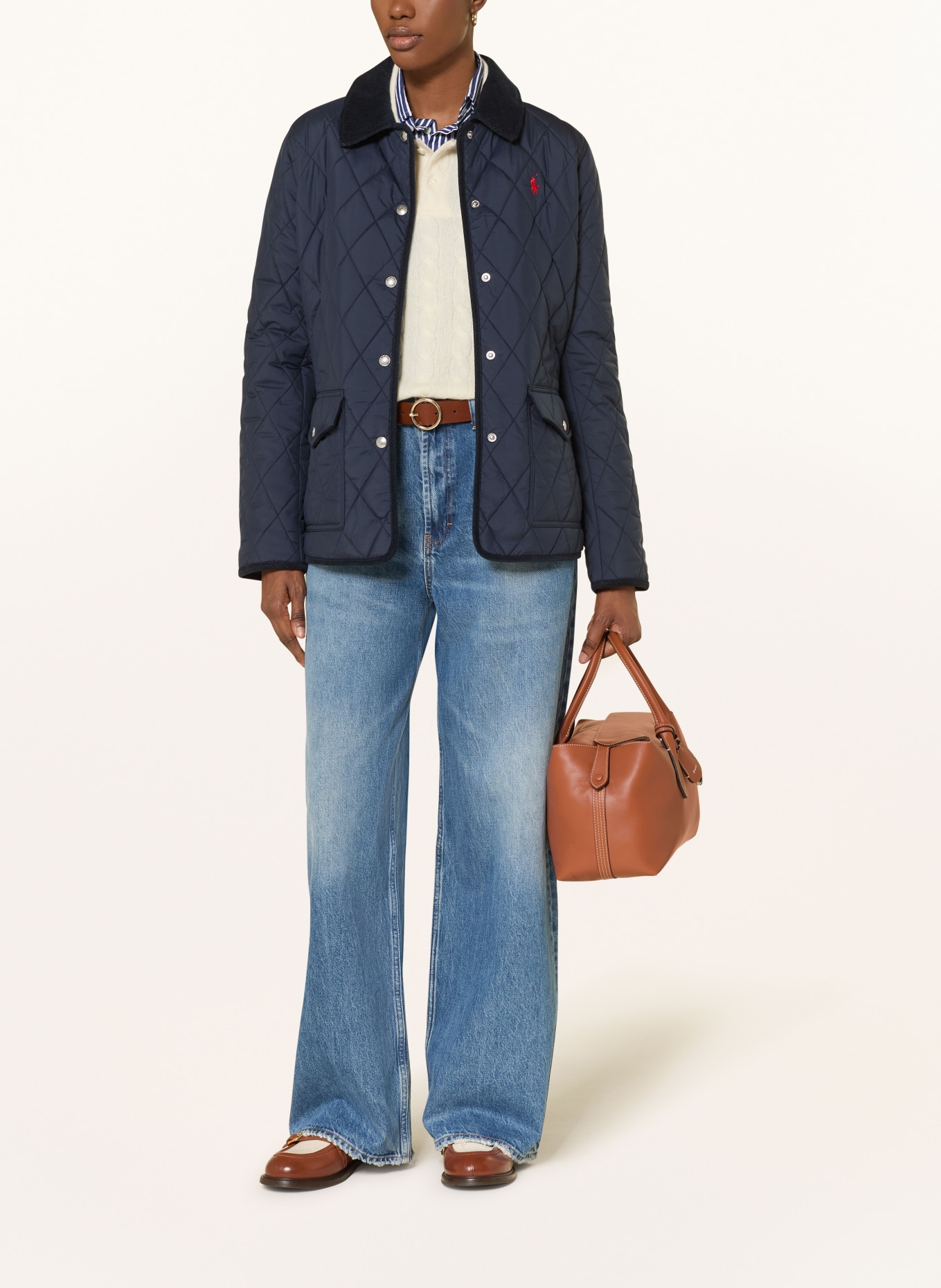 POLO RALPH LAUREN BELLPORT handbag: BROWN