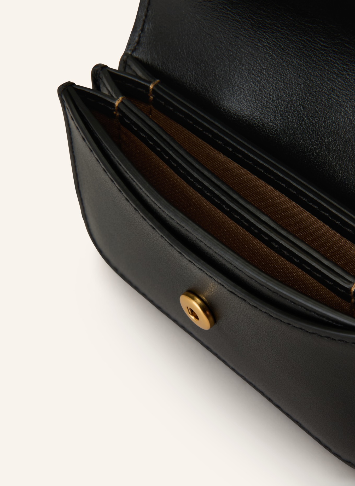 POLO RALPH LAUREN pouzdro na karty: ČERNÁ / ZLATÁ