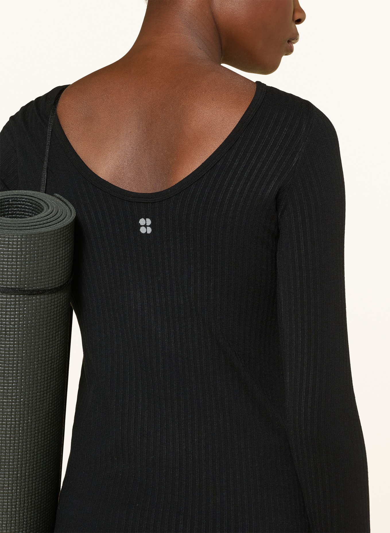 Sweaty Betty MINDFUL long-sleeved shirt: BLACK