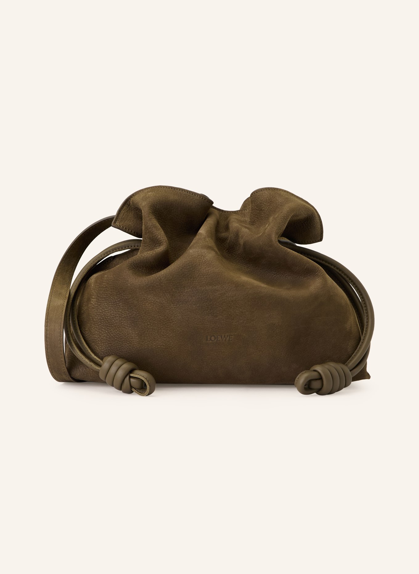 LOEWE Clutch FLAMENCO MEDIUM: CIEMNOBRĄZOWY