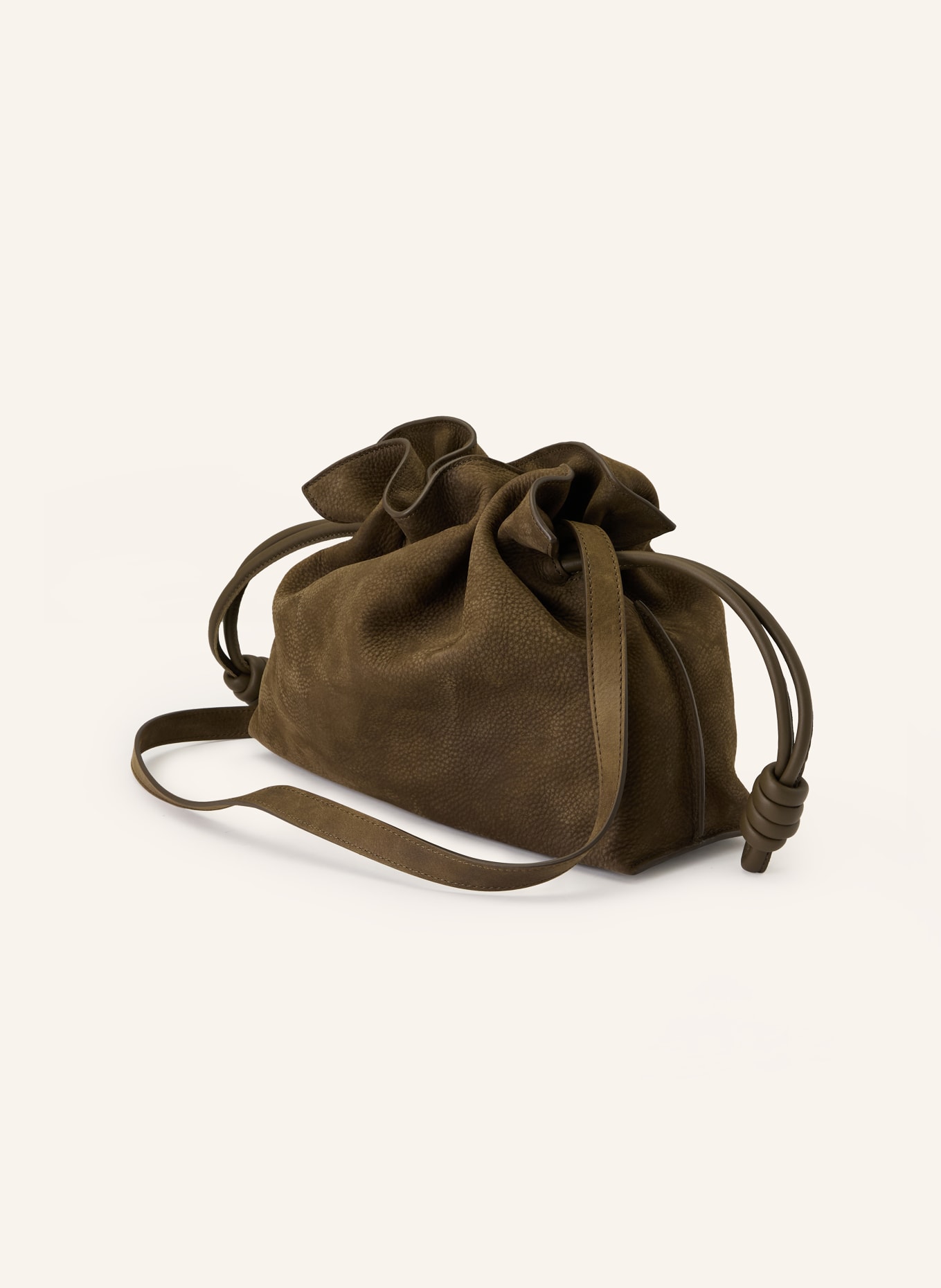 LOEWE Clutch FLAMENCO MEDIUM: CIEMNOBRĄZOWY