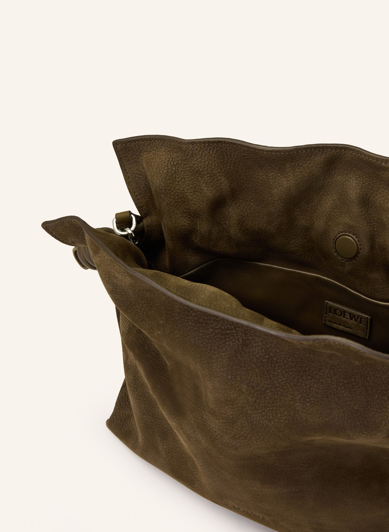LOEWE Clutch FLAMENCO MEDIUM: CIEMNOBRĄZOWY