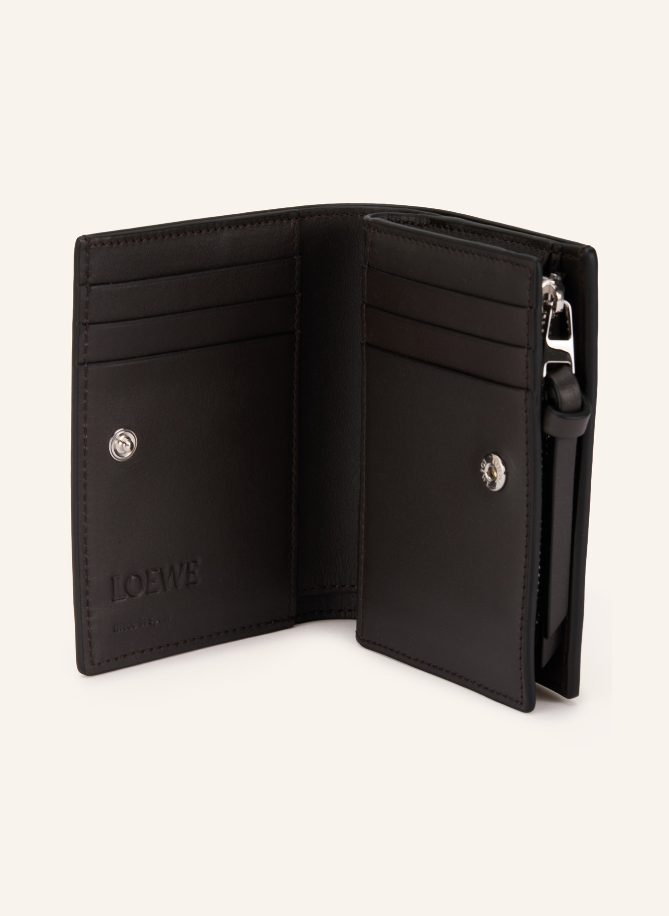 LOEWE Portfel FUTURIST CAT: CIEMNOBRĄZOWY / POMARAŃCZOWY / MIĘTOWY