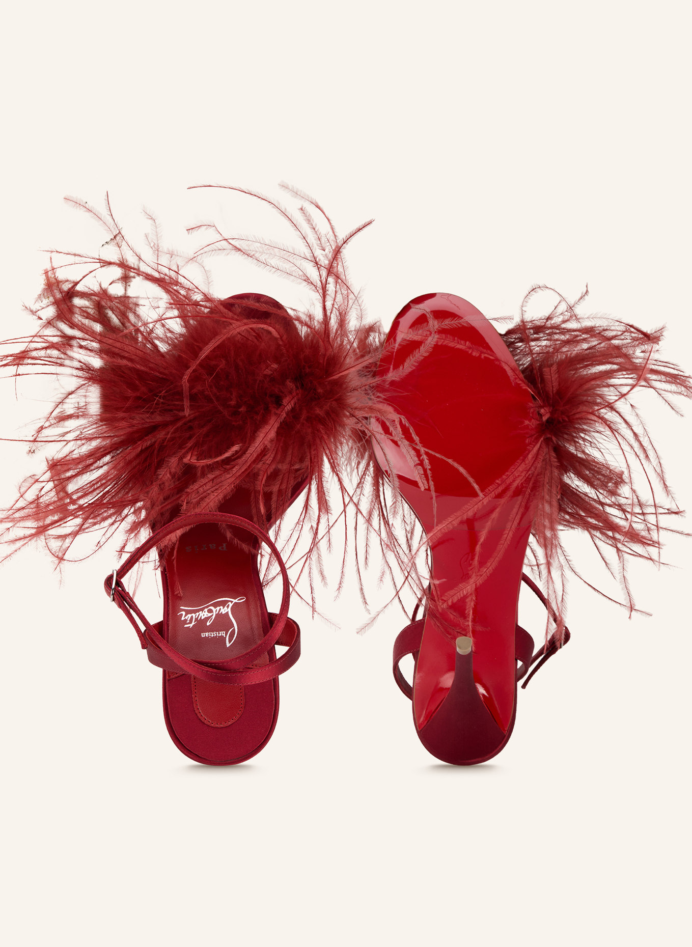 Christian Louboutin Sandaletten MISS Z POUPI: DUNKELROT