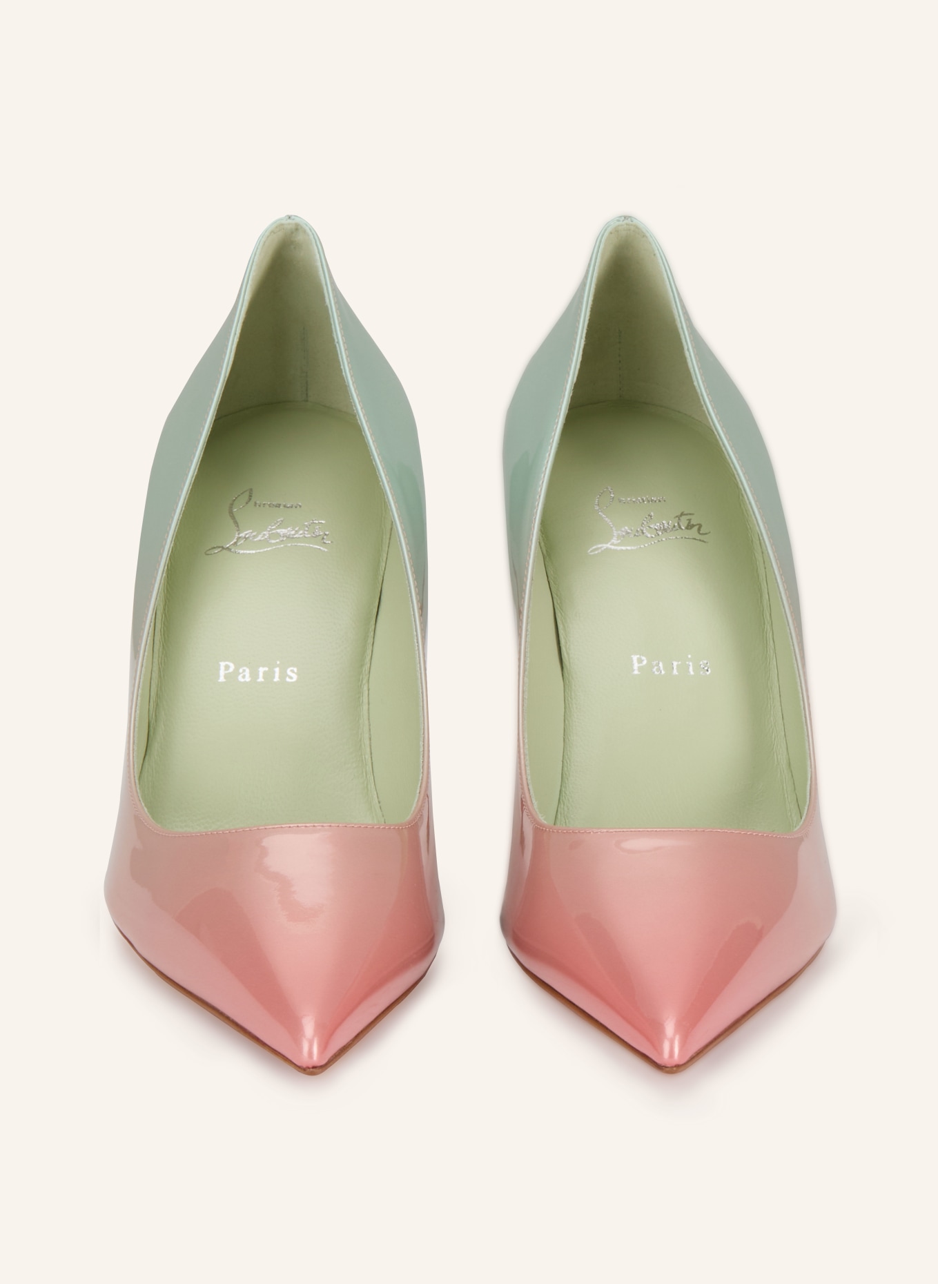 Christian Louboutin Lakierowane czółenka MISS Z 80: BLADORÓŻOWY