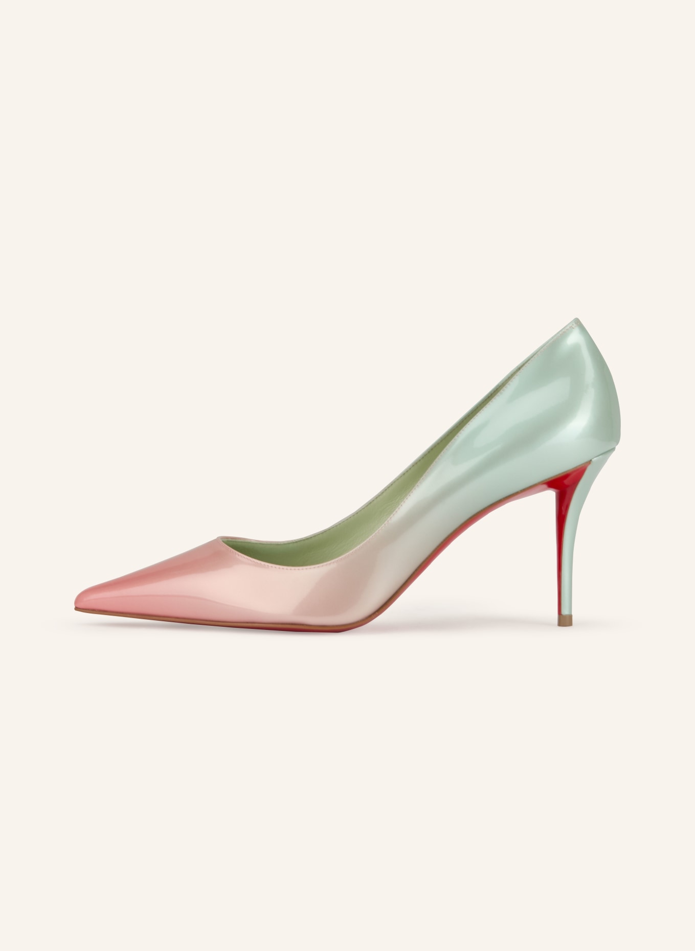Christian Louboutin Lakierowane czółenka MISS Z 80: BLADORÓŻOWY