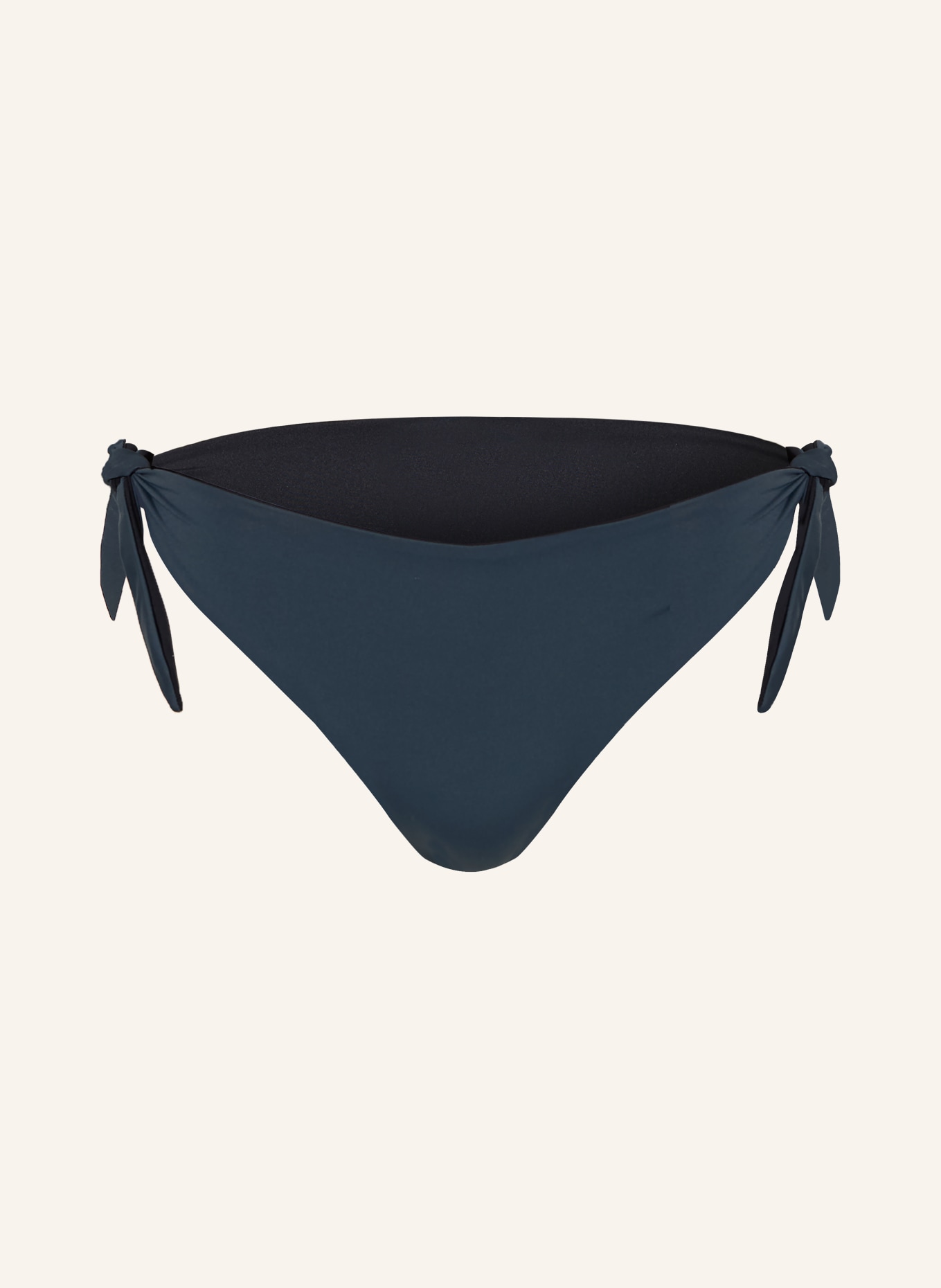 MYMARINI Basic bikini bottoms HOLIDAY reversible with UV protection 50+: BLACK / DARK GRAY