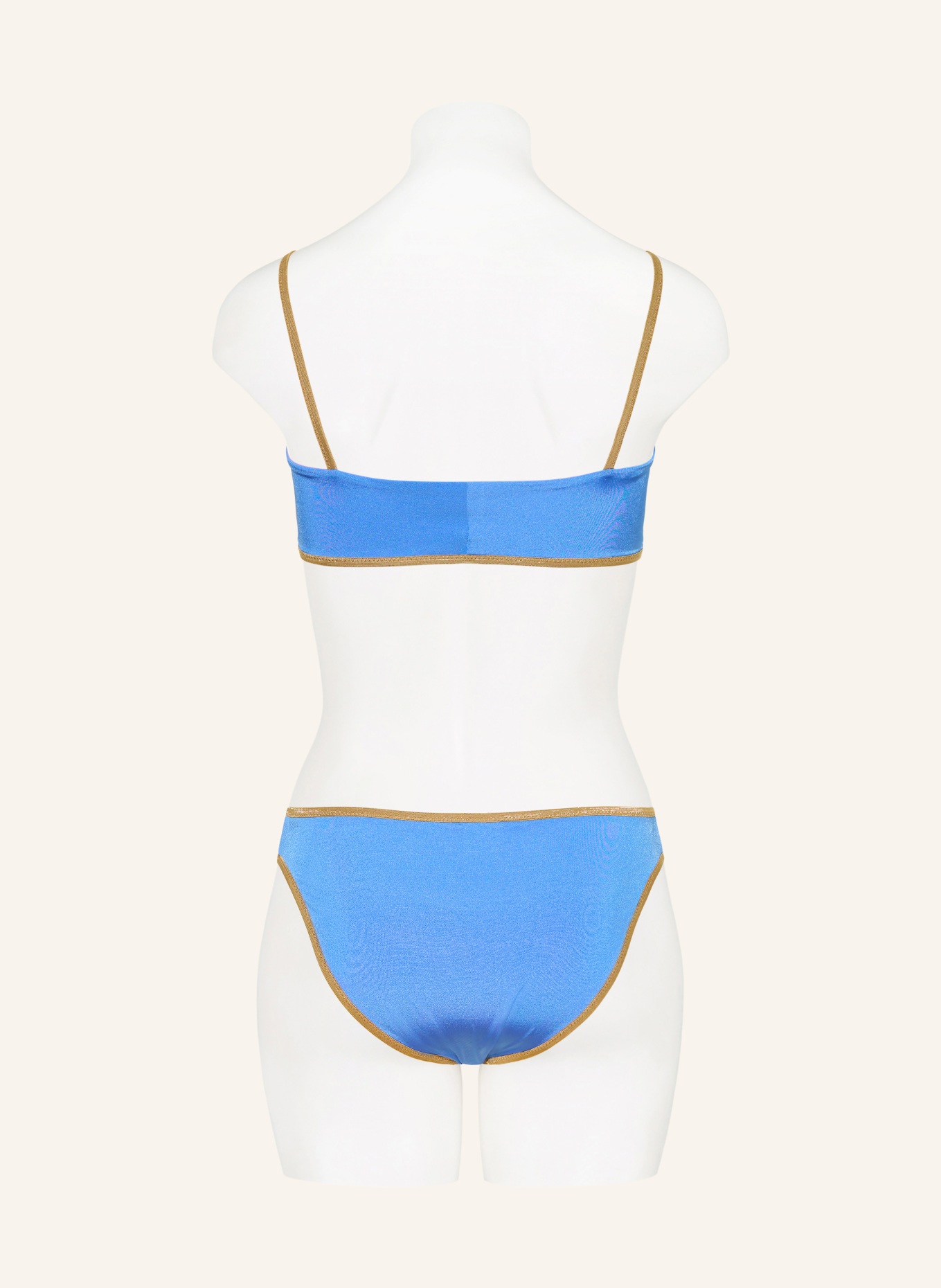 MYMARINI Bralette-Bikini-Top CLASSIC SHINE zum Wenden mit UV-Schutz 50+: HELLBLAU / GOLD / HELLLILA