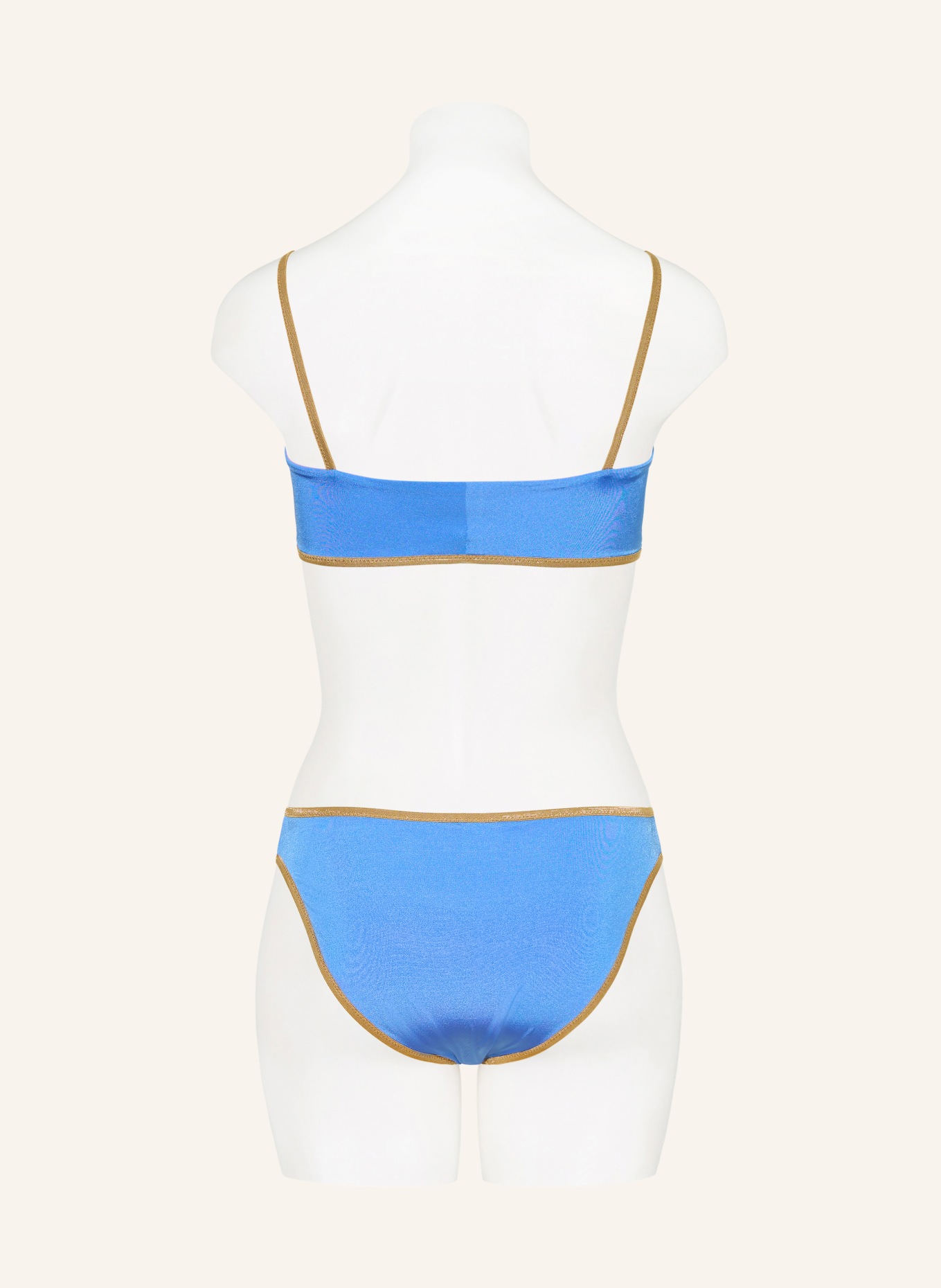 MYMARINI Dół od bikini basic SHINE, model dwustronny z ochroną UV 50+: JASNONIEBIESKI / ZŁOTY / JASNOFIOLETOWY