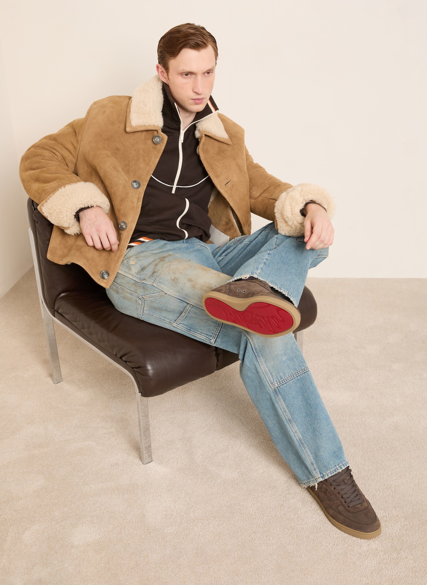 Christian Louboutin Sneaker TUTTI RUI: DUNKELBRAUN