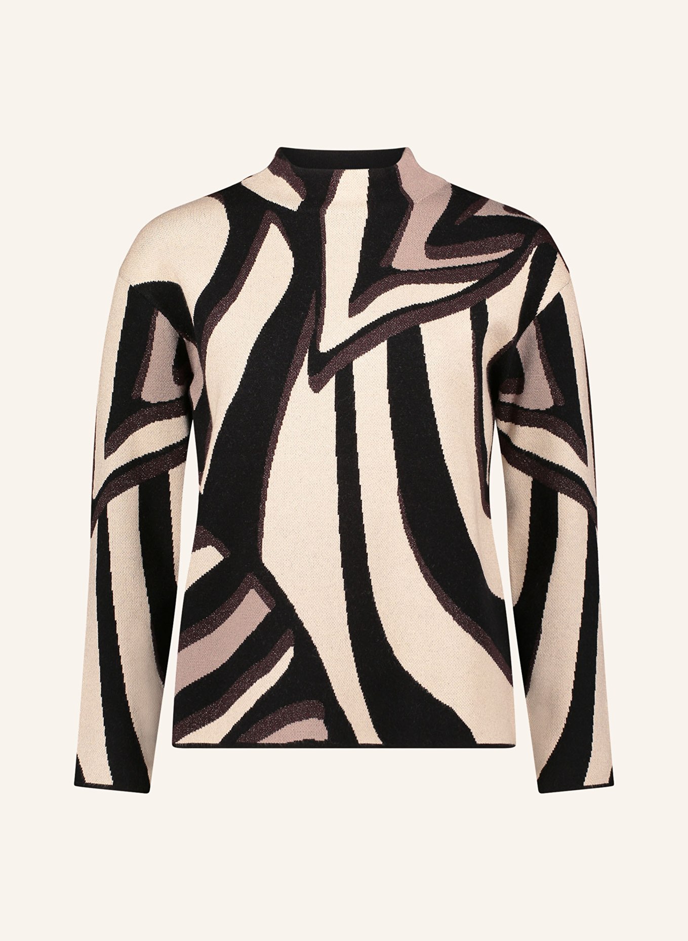 Betty Barclay Pullover mit Glitzergarn: BEIGE / DUNKELBRAUN / SCHWARZ