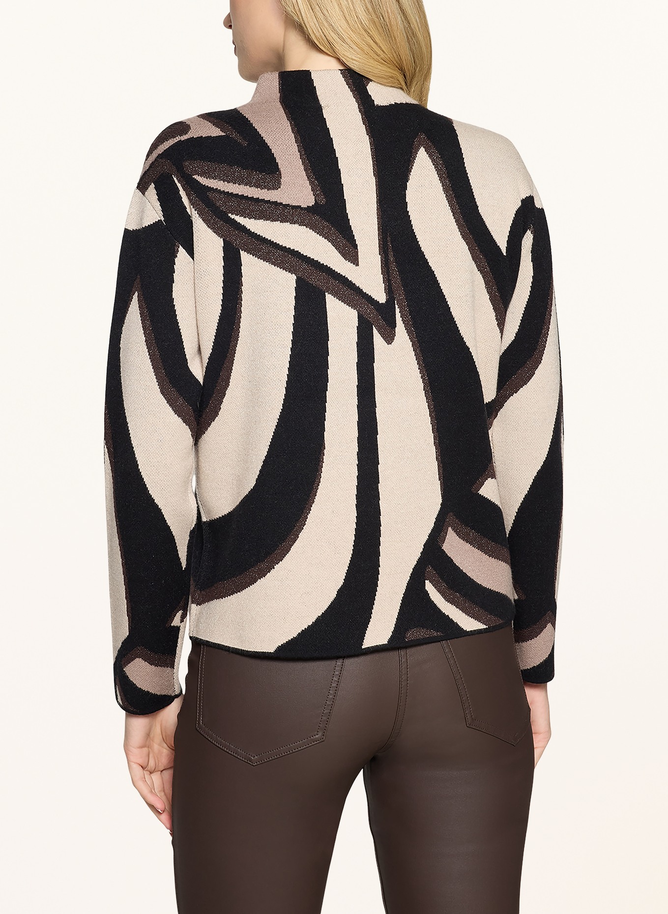 Betty Barclay Pullover mit Glitzergarn: BEIGE / DUNKELBRAUN / SCHWARZ