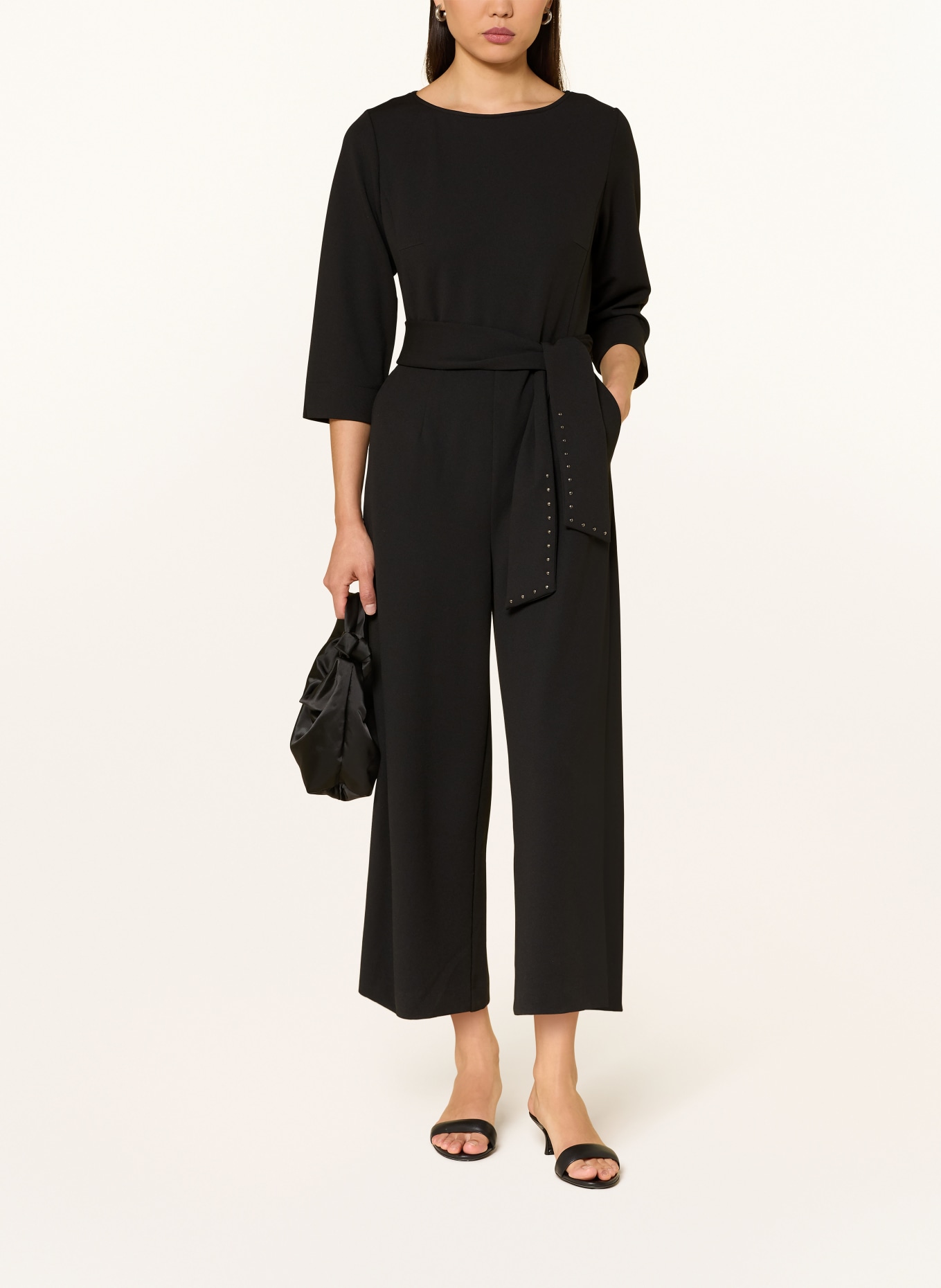 Betty Barclay Jumpsuit with 3/4 sleeves: BLACK