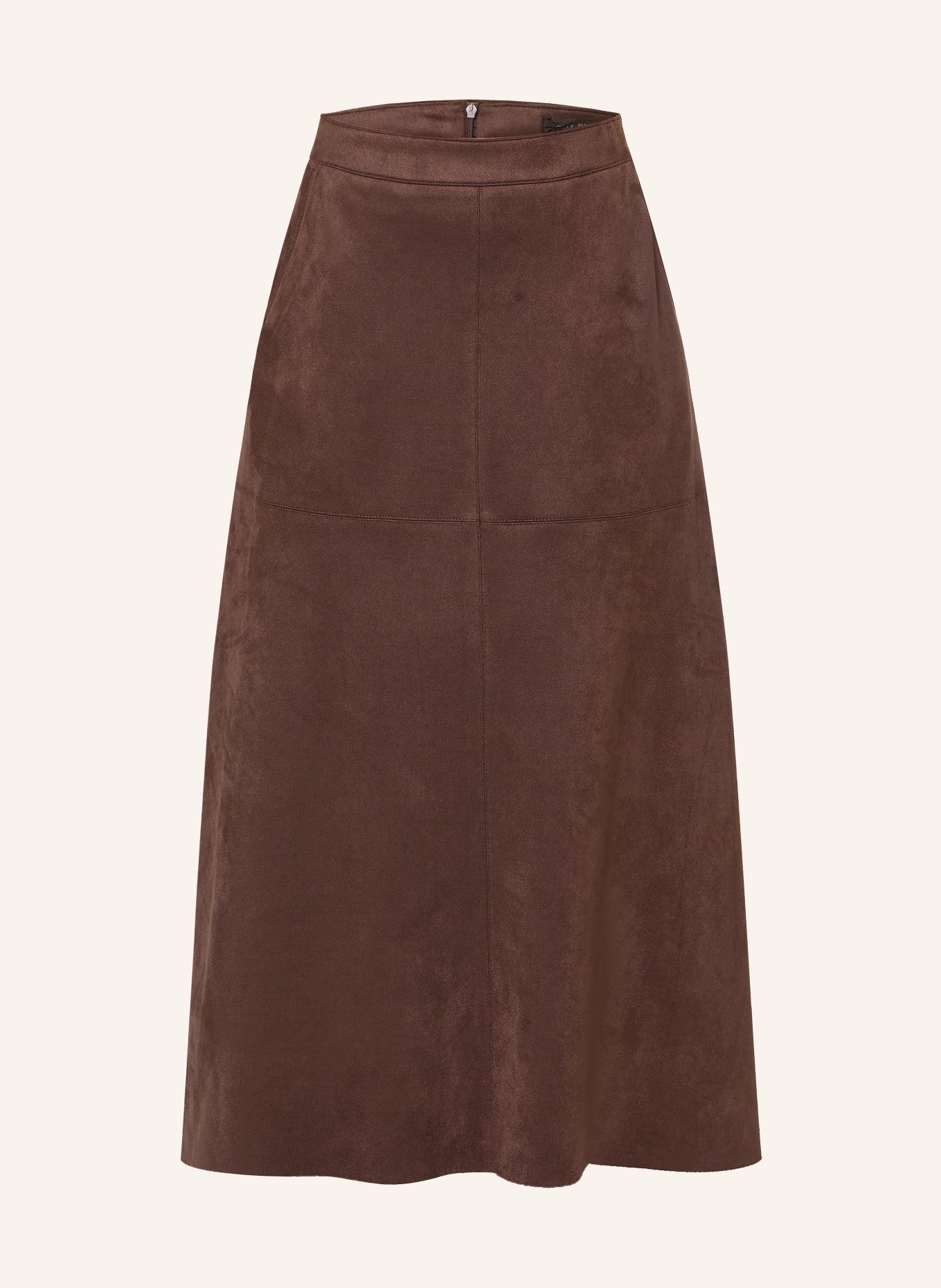 Betty Barclay Leather-look skirt: BROWN