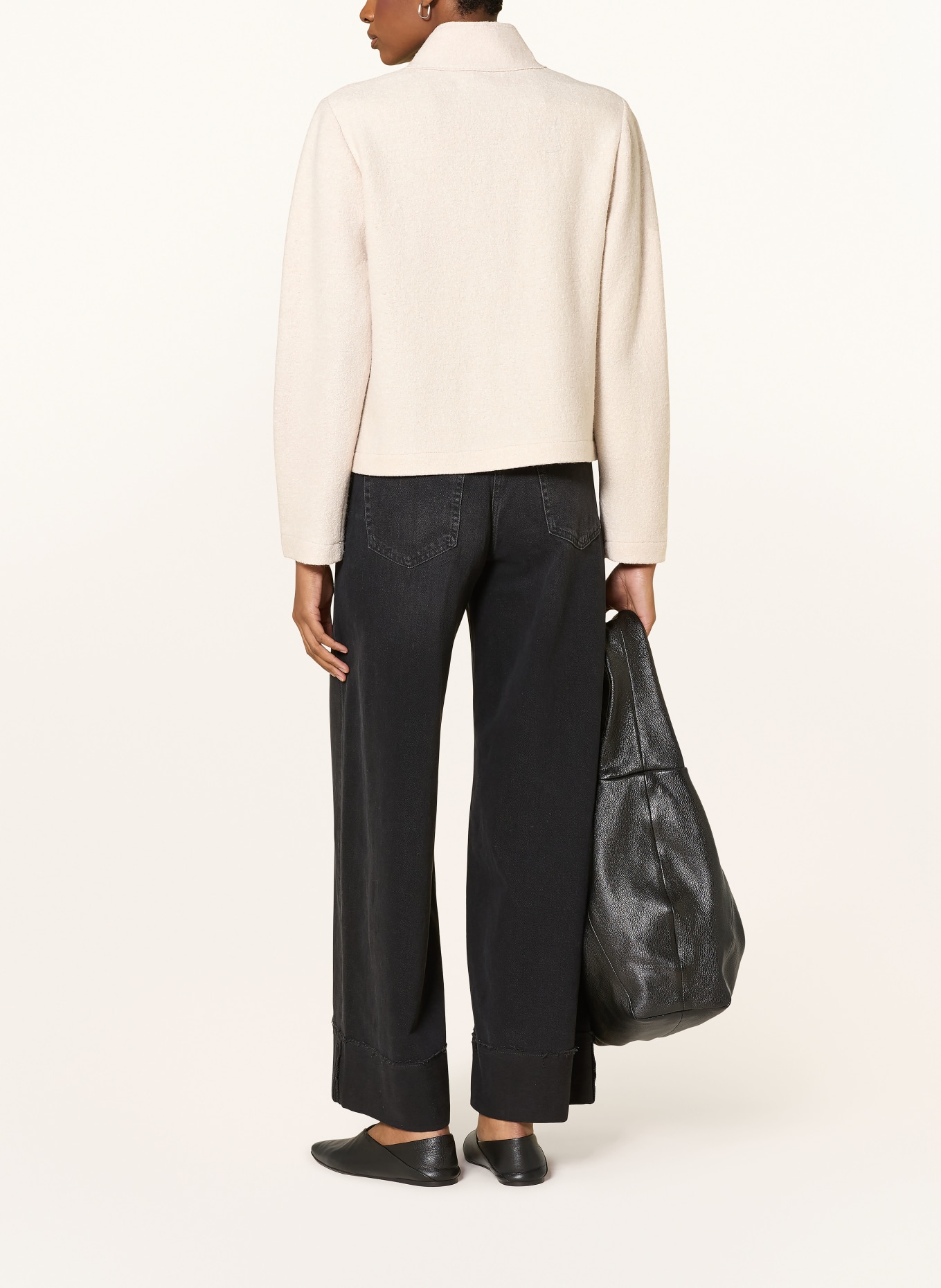 Betty Barclay Bouclé sako: KRÉMOVÁ / ČERNÁ