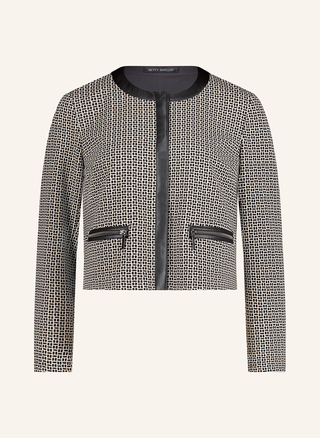 Betty Barclay Kastenjacke: SCHWARZ / WEISS