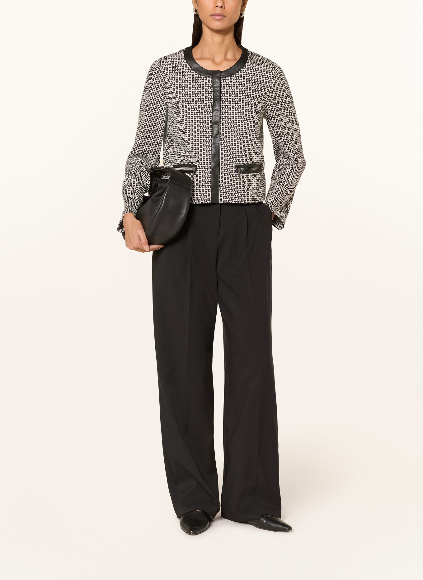 Betty Barclay Kastenjacke: SCHWARZ / WEISS