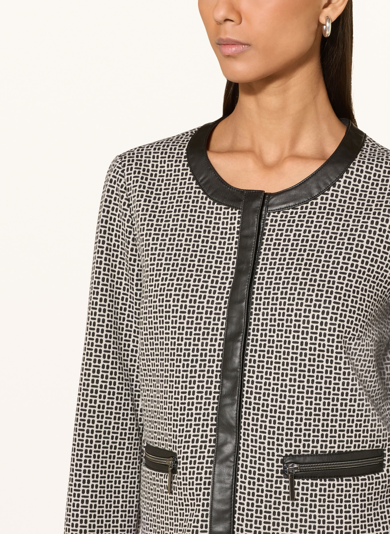 Betty Barclay Kastenjacke: SCHWARZ / WEISS