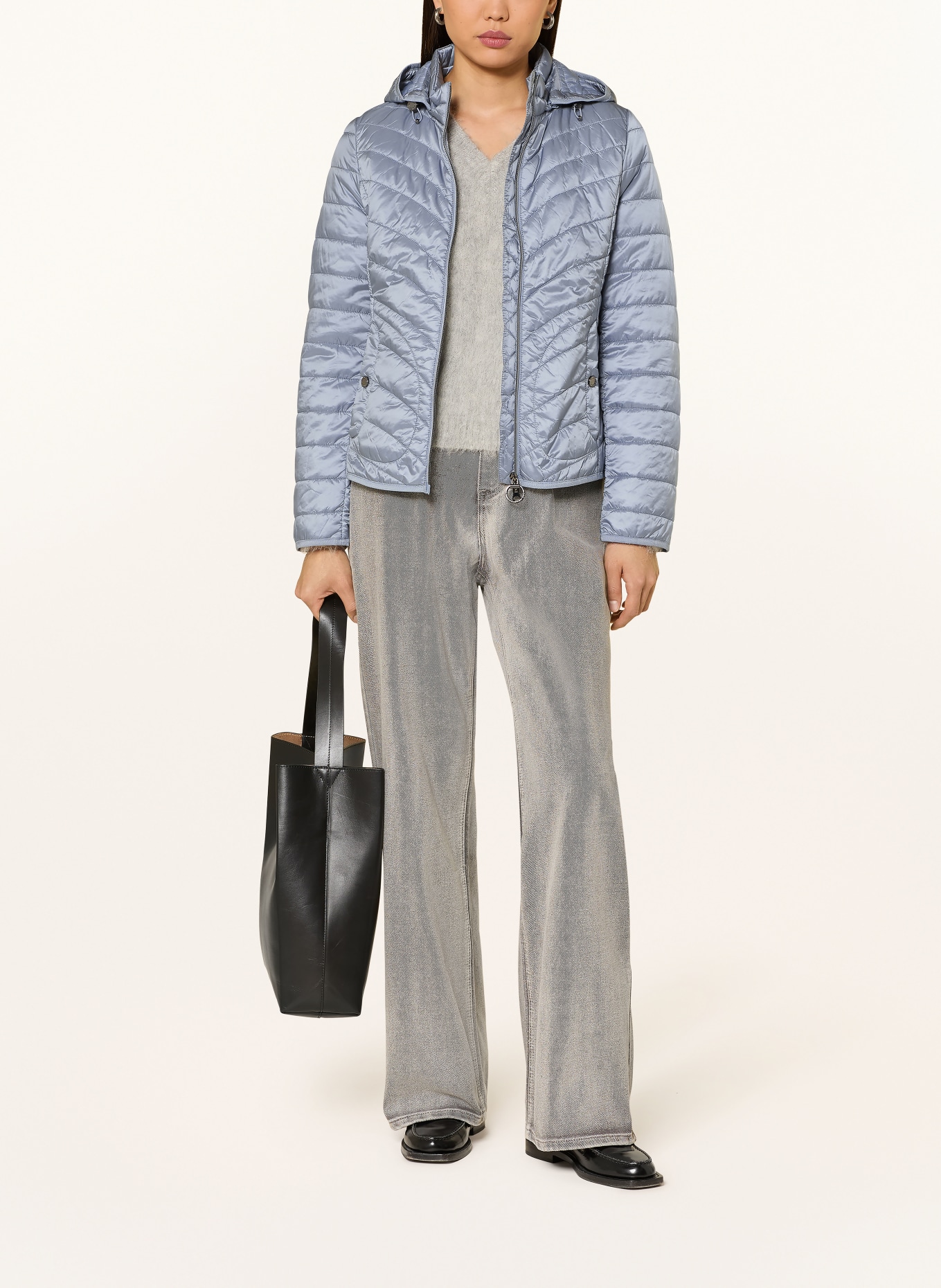 Betty Barclay quilted jacket: BLUE GRAY