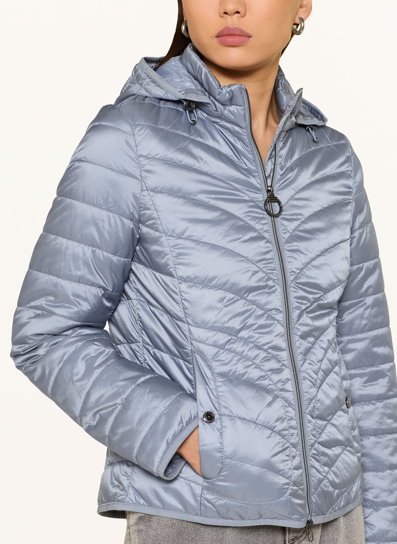 Betty Barclay quilted jacket: BLUE GRAY