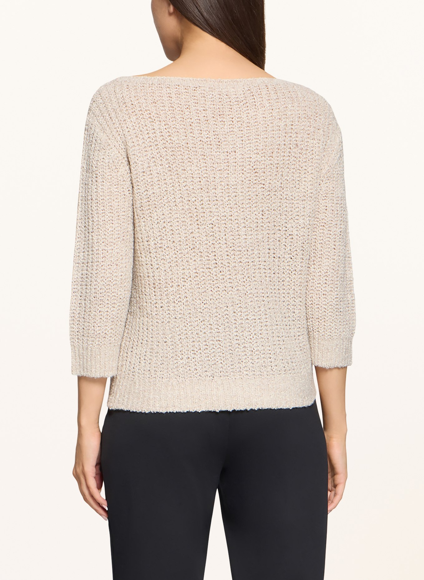 BETTY&CO Sweater with 3/4 sleeves: BEIGE