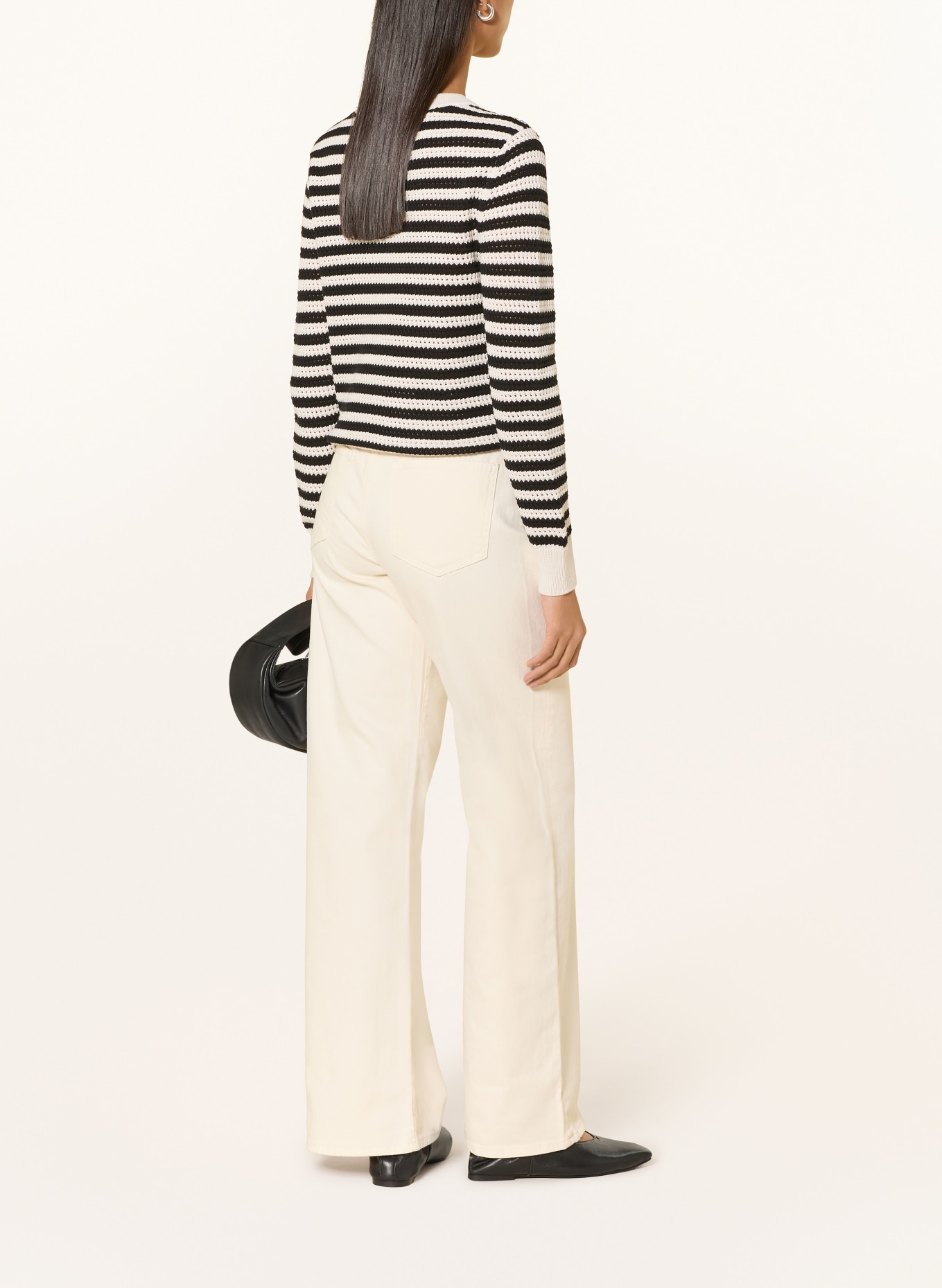 BETTY&CO sweter: ECRU / CZARNY