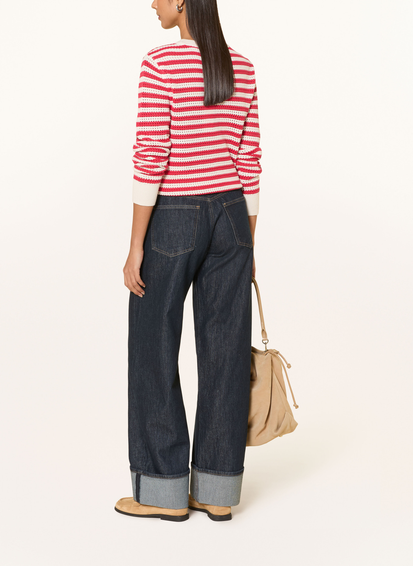 BETTY&CO svetr: BÍLÁ / ČERVENÁ