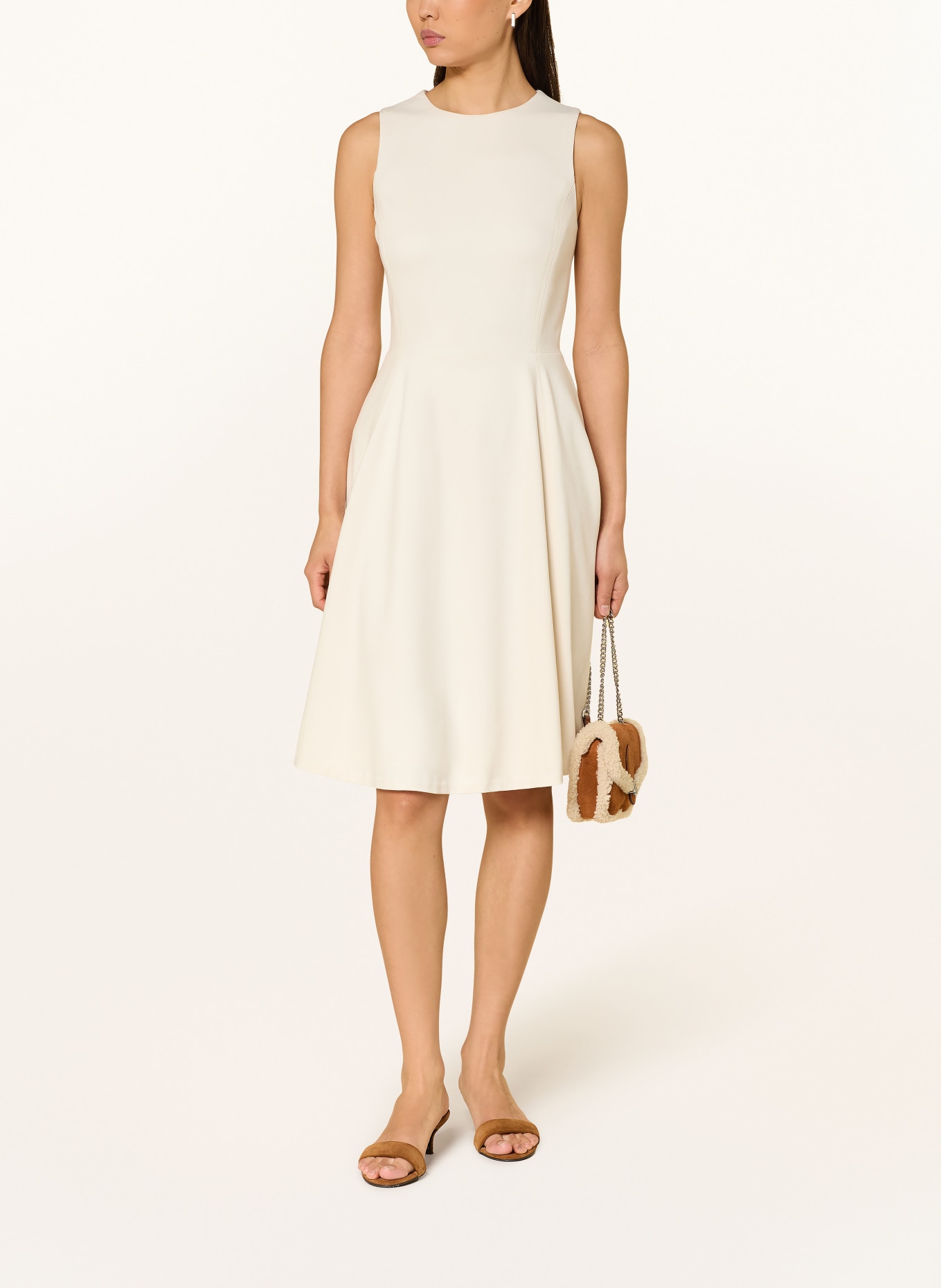 LAUREN RALPH LAUREN jersey dress: CREAM