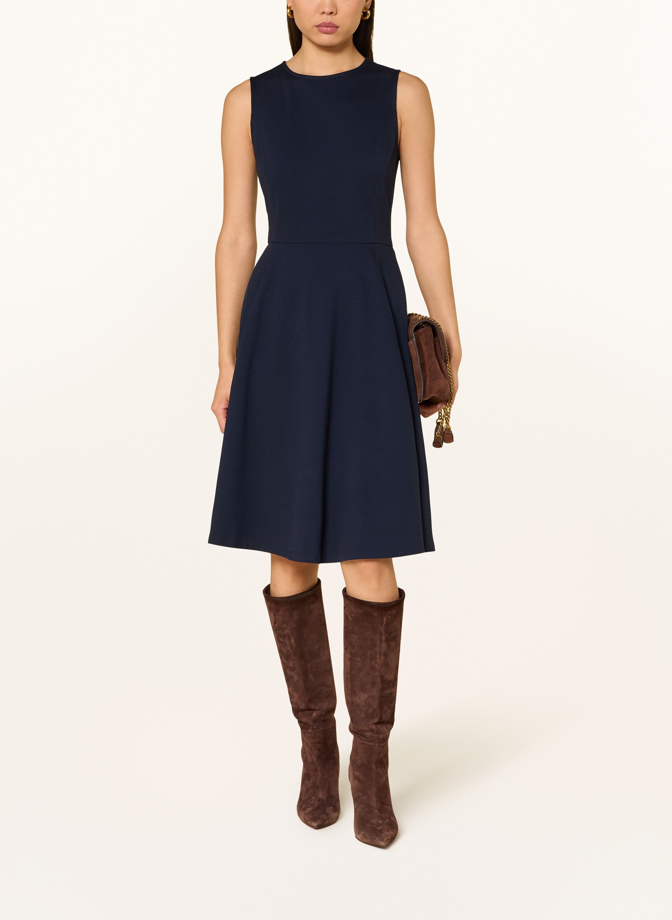 LAUREN RALPH LAUREN Jerseykleid: DUNKELBLAU